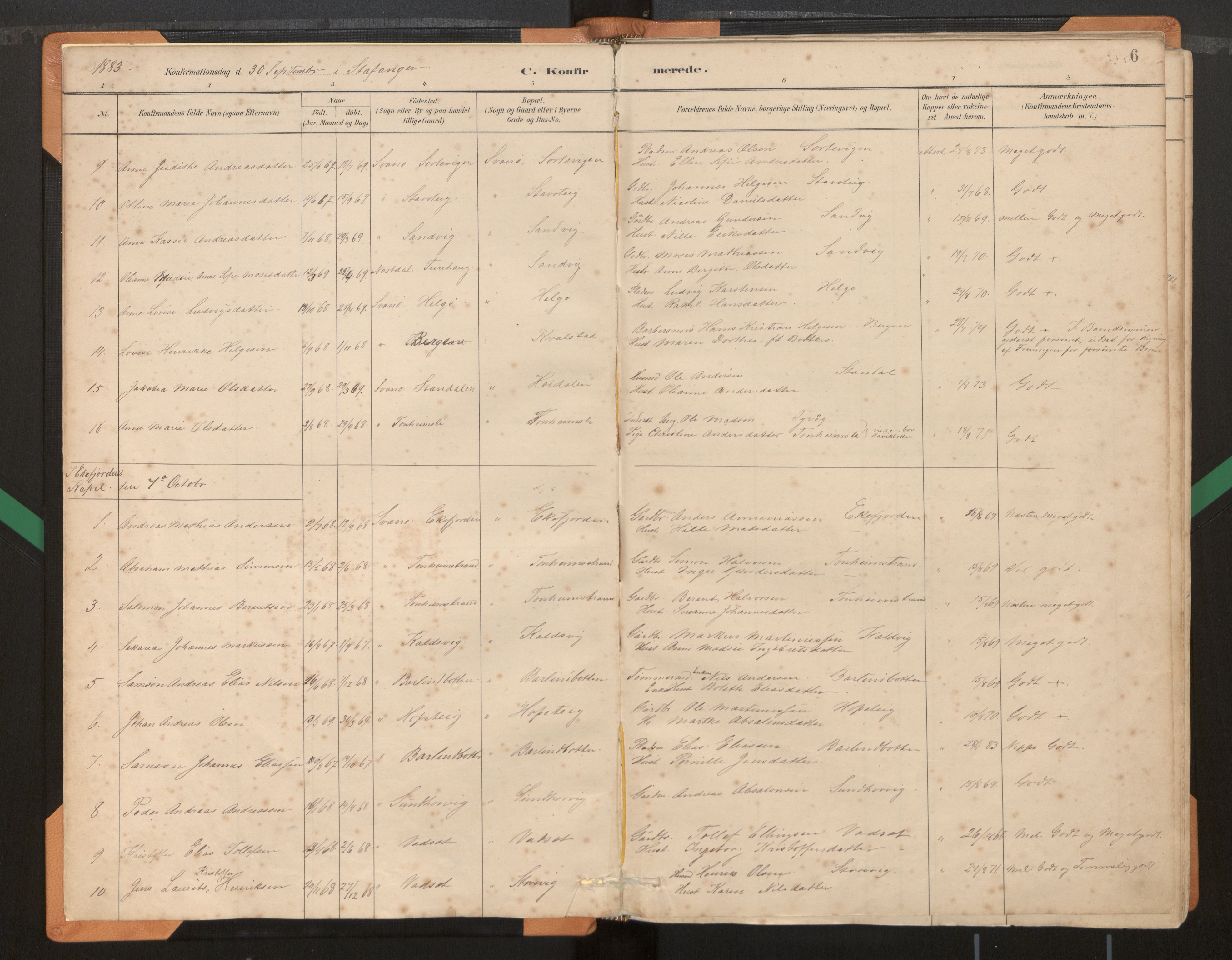 Kinn sokneprestembete, AV/SAB-A-80801/H/Haa/Haad/L0004: Parish register (official) no. D 4, 1883-1944, p. 6