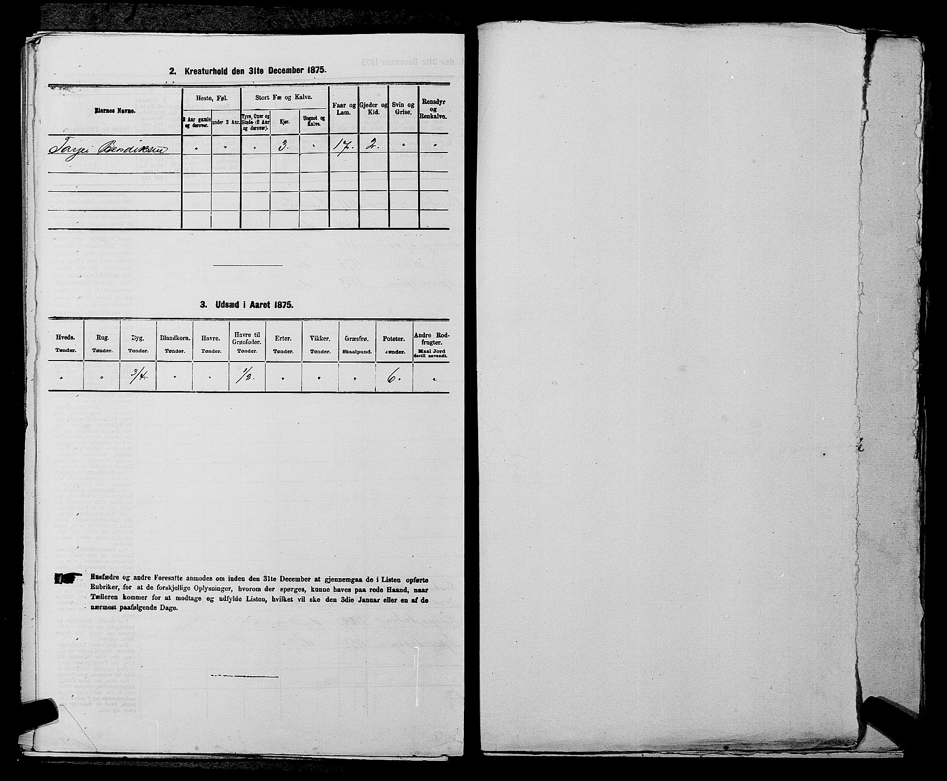 SAKO, 1875 census for 0831P Moland, 1875, p. 619