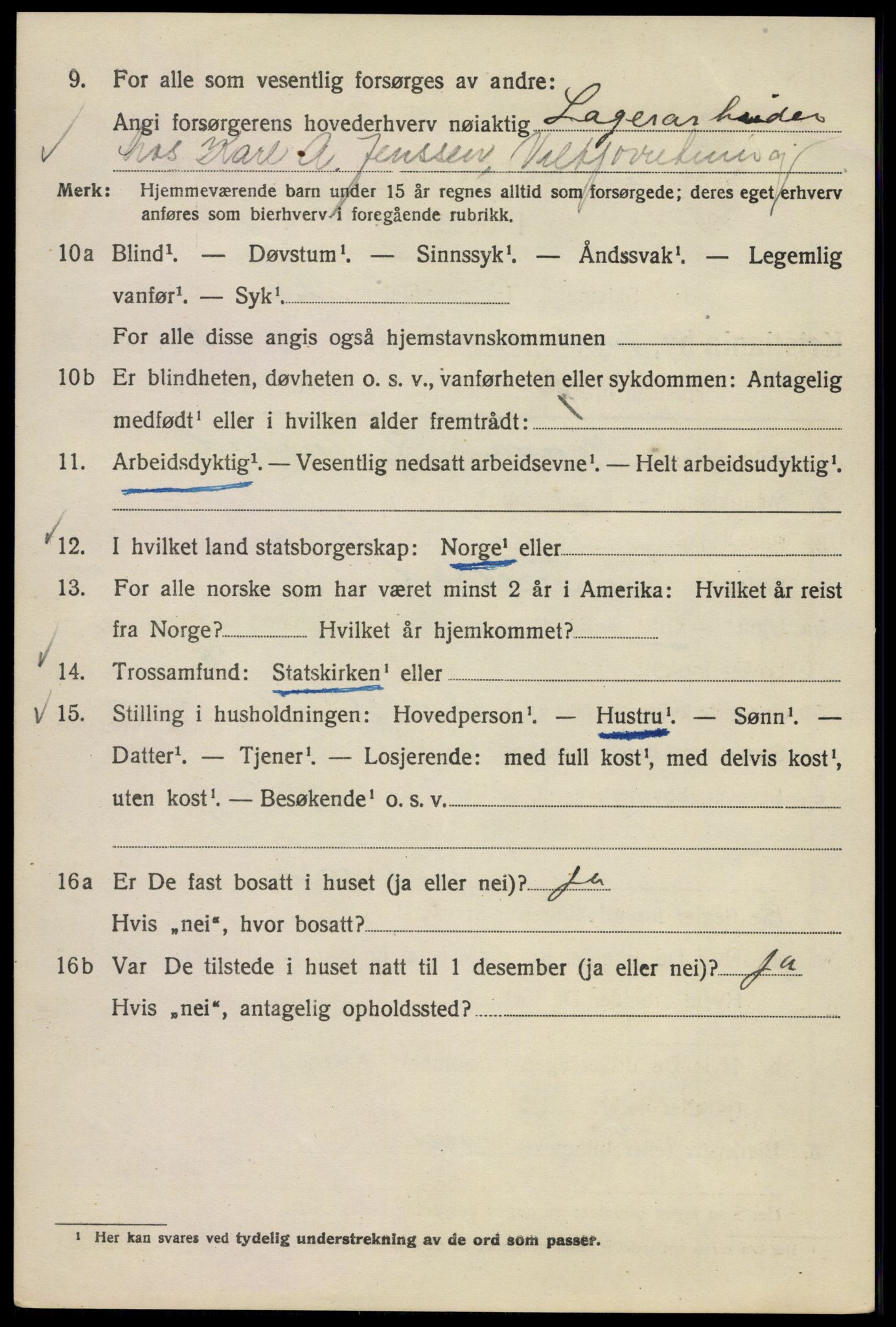 SAO, 1920 census for Kristiania, 1920, p. 309860