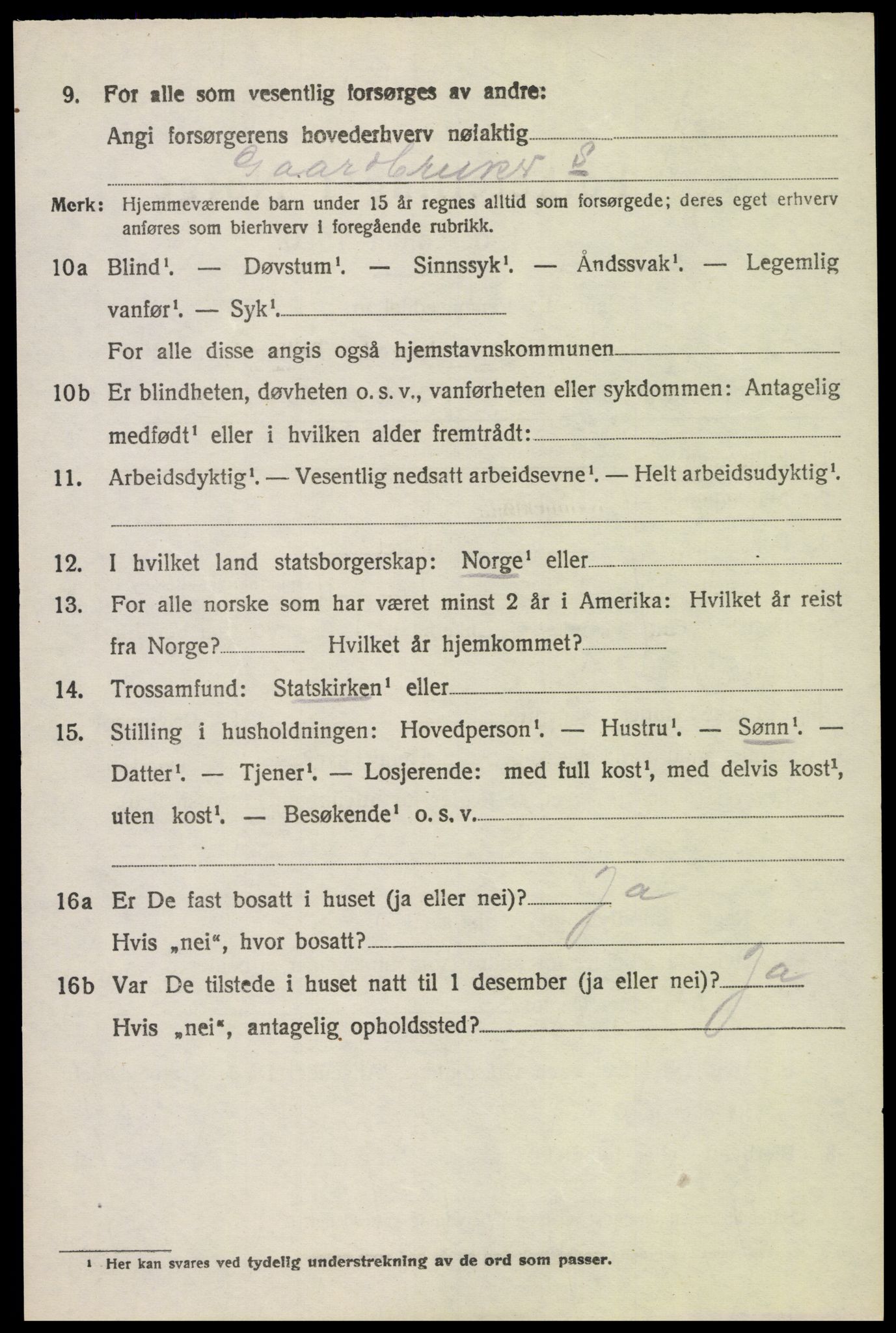 SAH, 1920 census for Gran, 1920, p. 5129