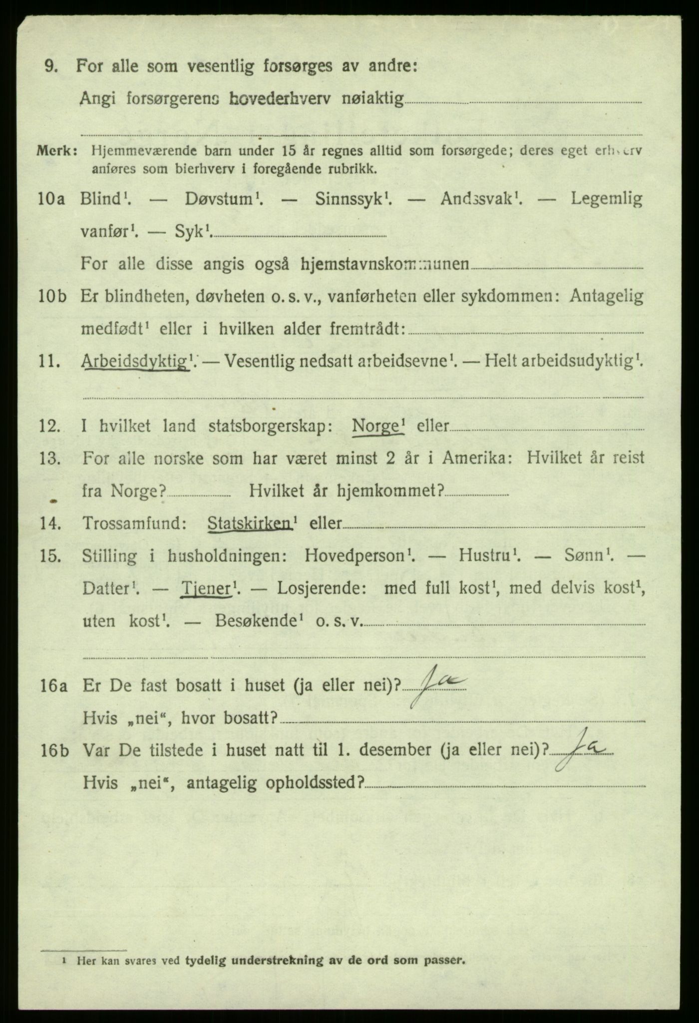 SAB, 1920 census for Sogndal, 1920, p. 2104