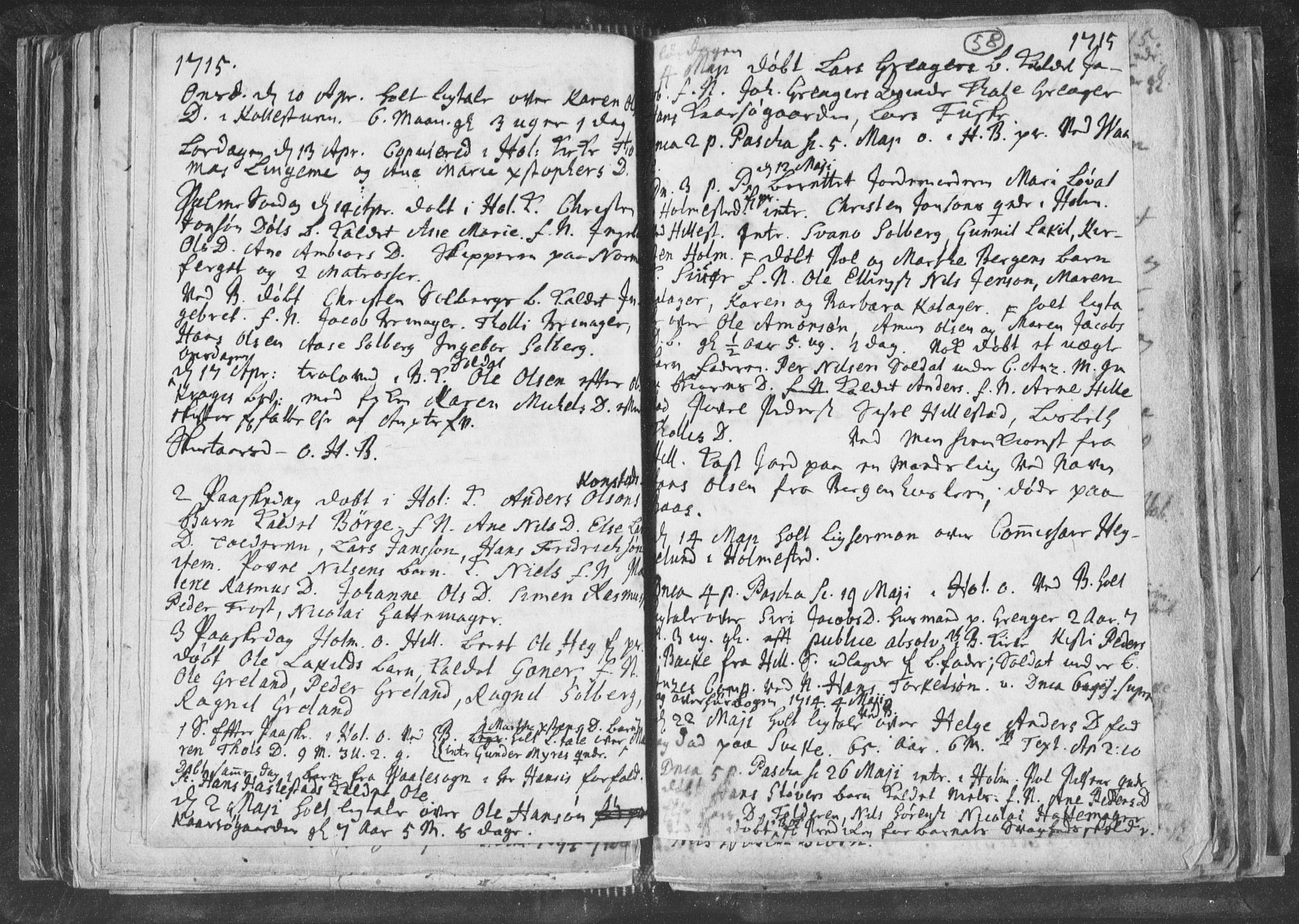 Botne kirkebøker, AV/SAKO-A-340/F/Fa/L0001b: Parish register (official) no. I 1B, 1707-1722, p. 58