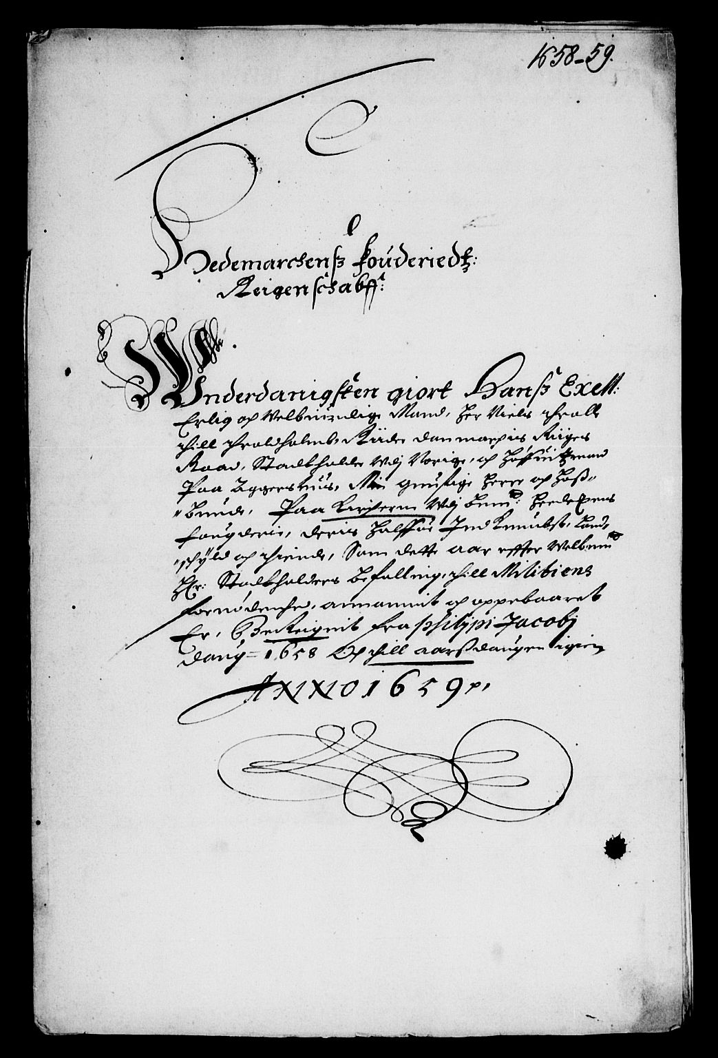 Rentekammeret inntil 1814, Reviderte regnskaper, Lensregnskaper, AV/RA-EA-5023/R/Rb/Rba/L0250: Akershus len, 1658-1660