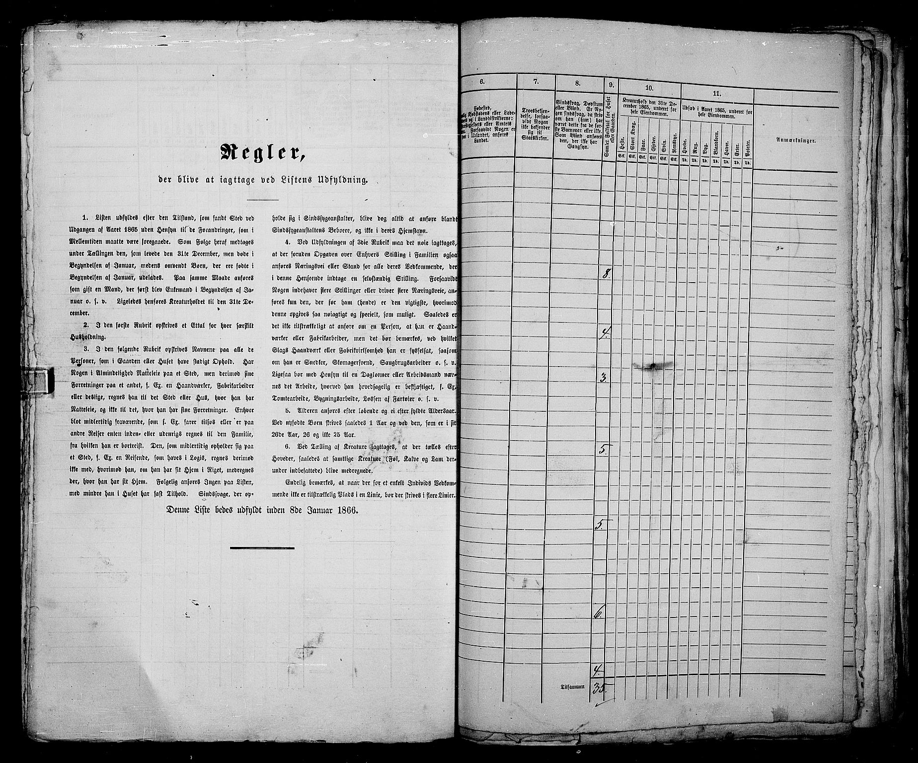 RA, 1865 census for Kristiania, 1865, p. 2209