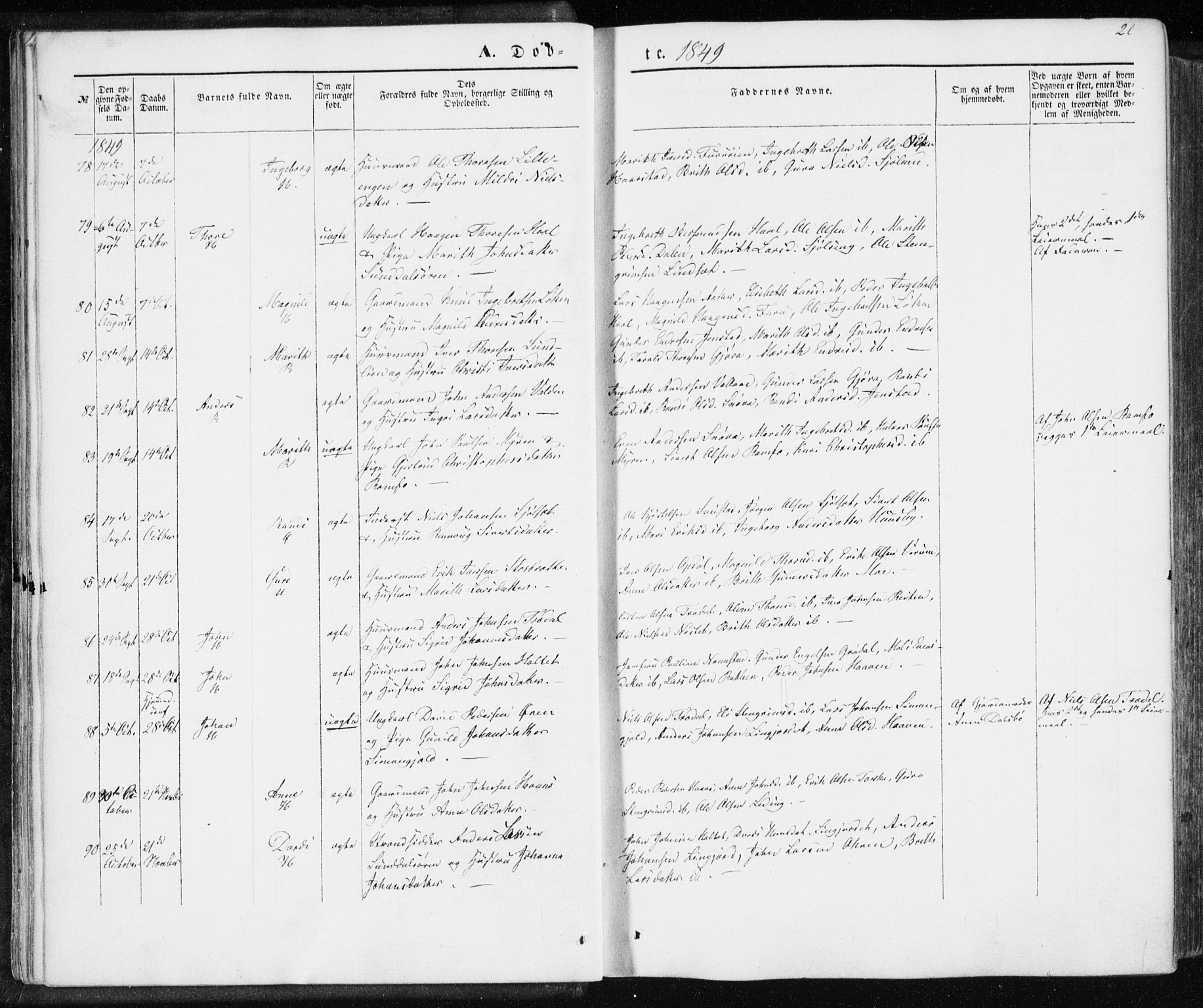 Ministerialprotokoller, klokkerbøker og fødselsregistre - Møre og Romsdal, SAT/A-1454/590/L1013: Parish register (official) no. 590A05, 1847-1877, p. 26