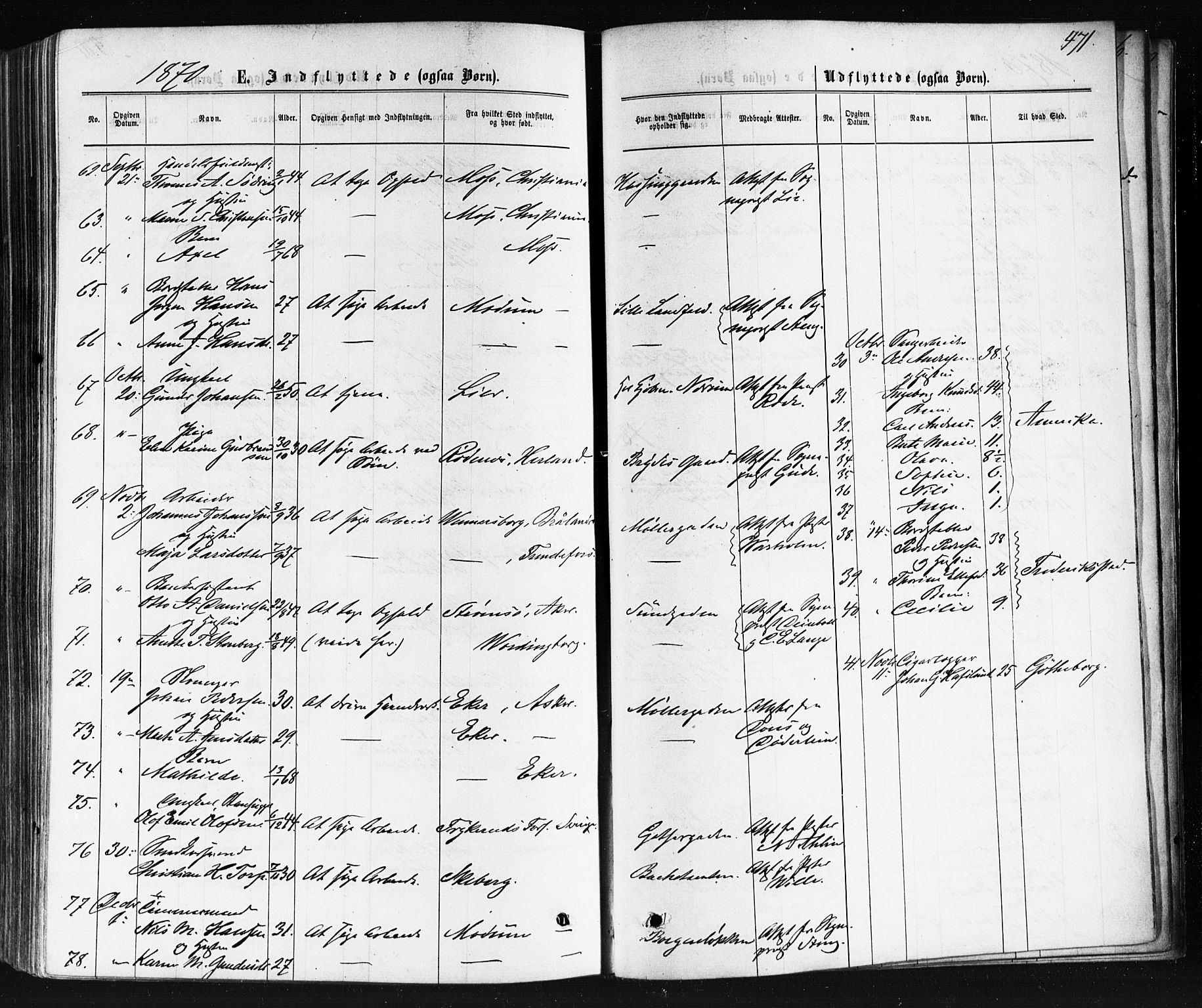 Bragernes kirkebøker, AV/SAKO-A-6/F/Fb/L0004: Parish register (official) no. II 4, 1869-1875, p. 471