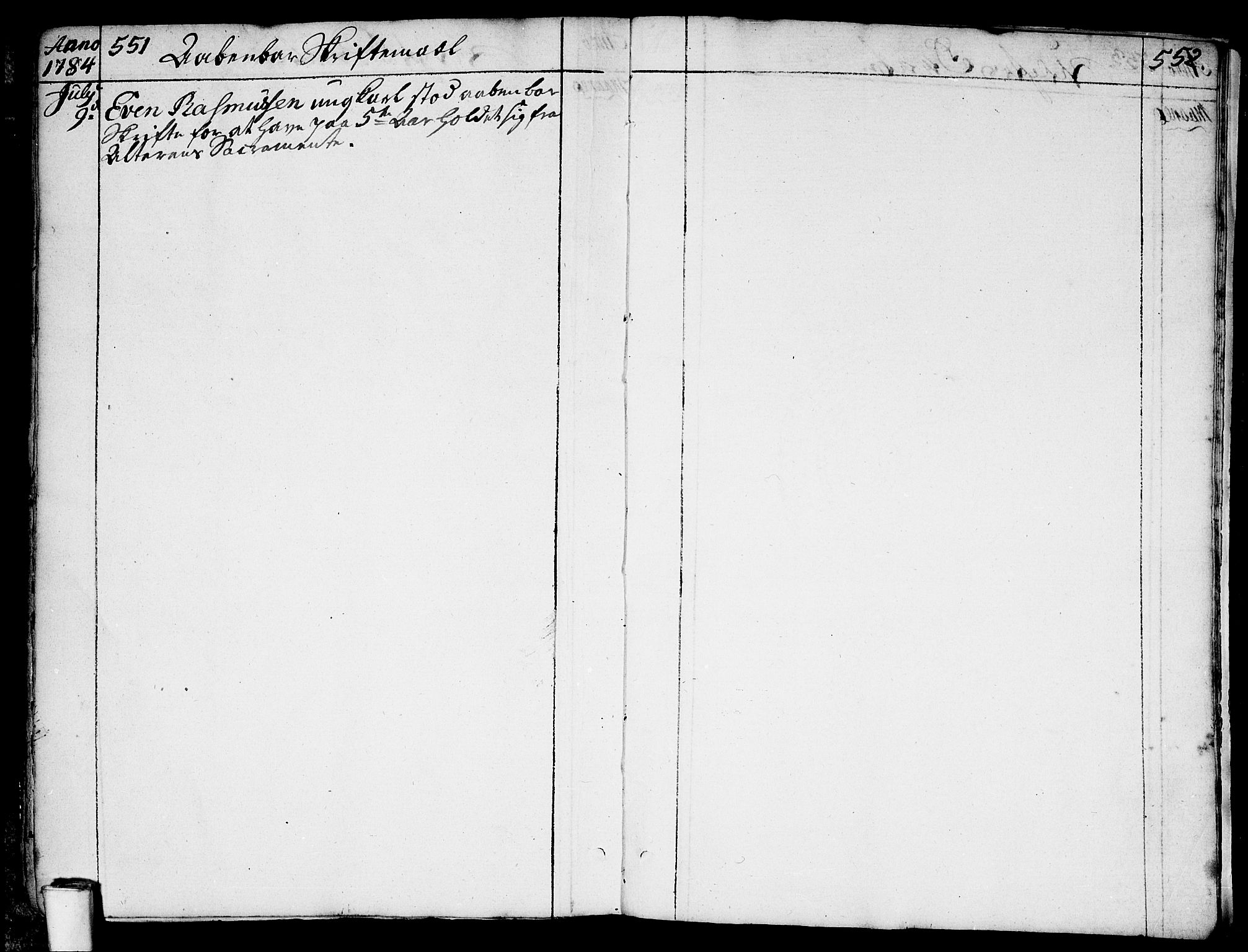 Moss prestekontor Kirkebøker, AV/SAO-A-2003/F/Fa/L0003: Parish register (official) no. I 3, 1779-1814, p. 551-552