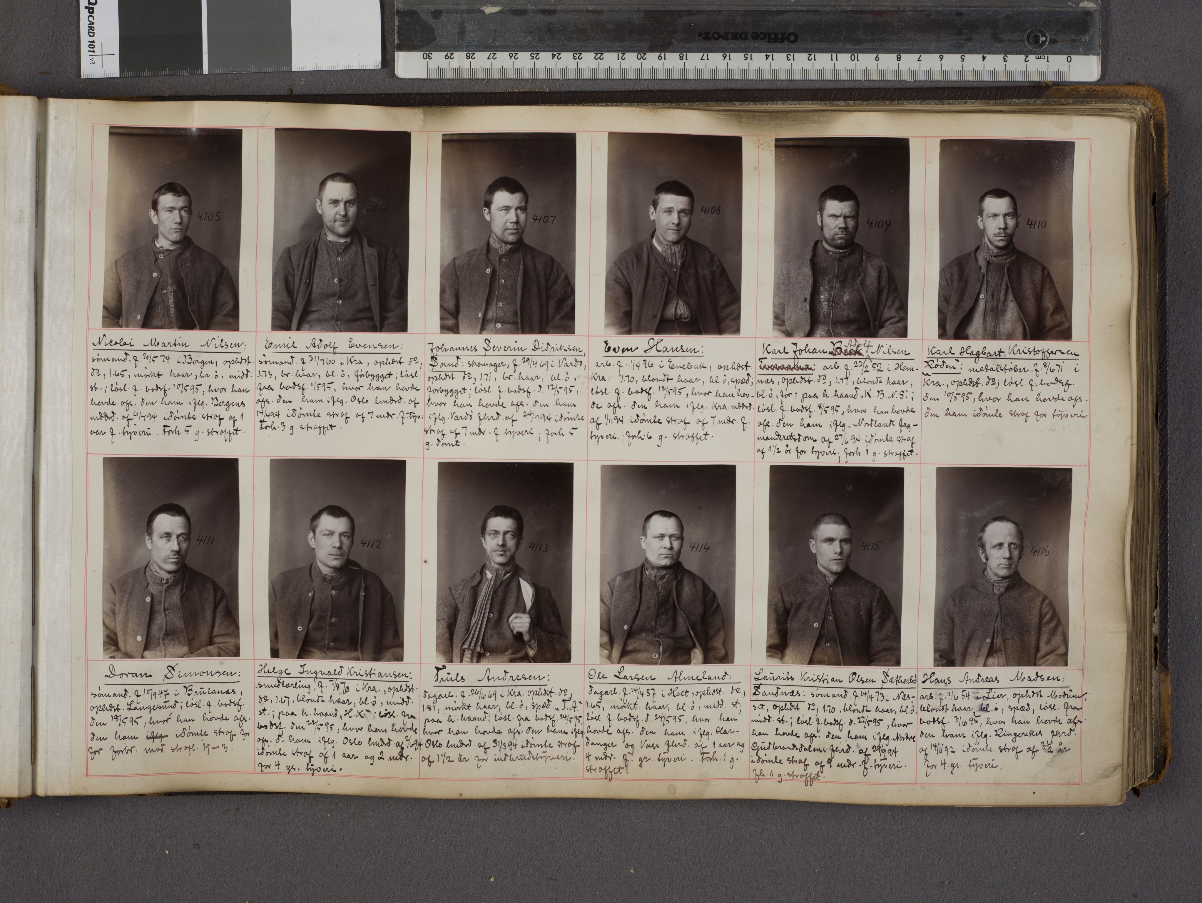 Oslo politikammer, Kriminalavdelingen, AV/SAO-A-11137/U/Ua/L0004: Forbryteralbum, 1895-1897, p. 7