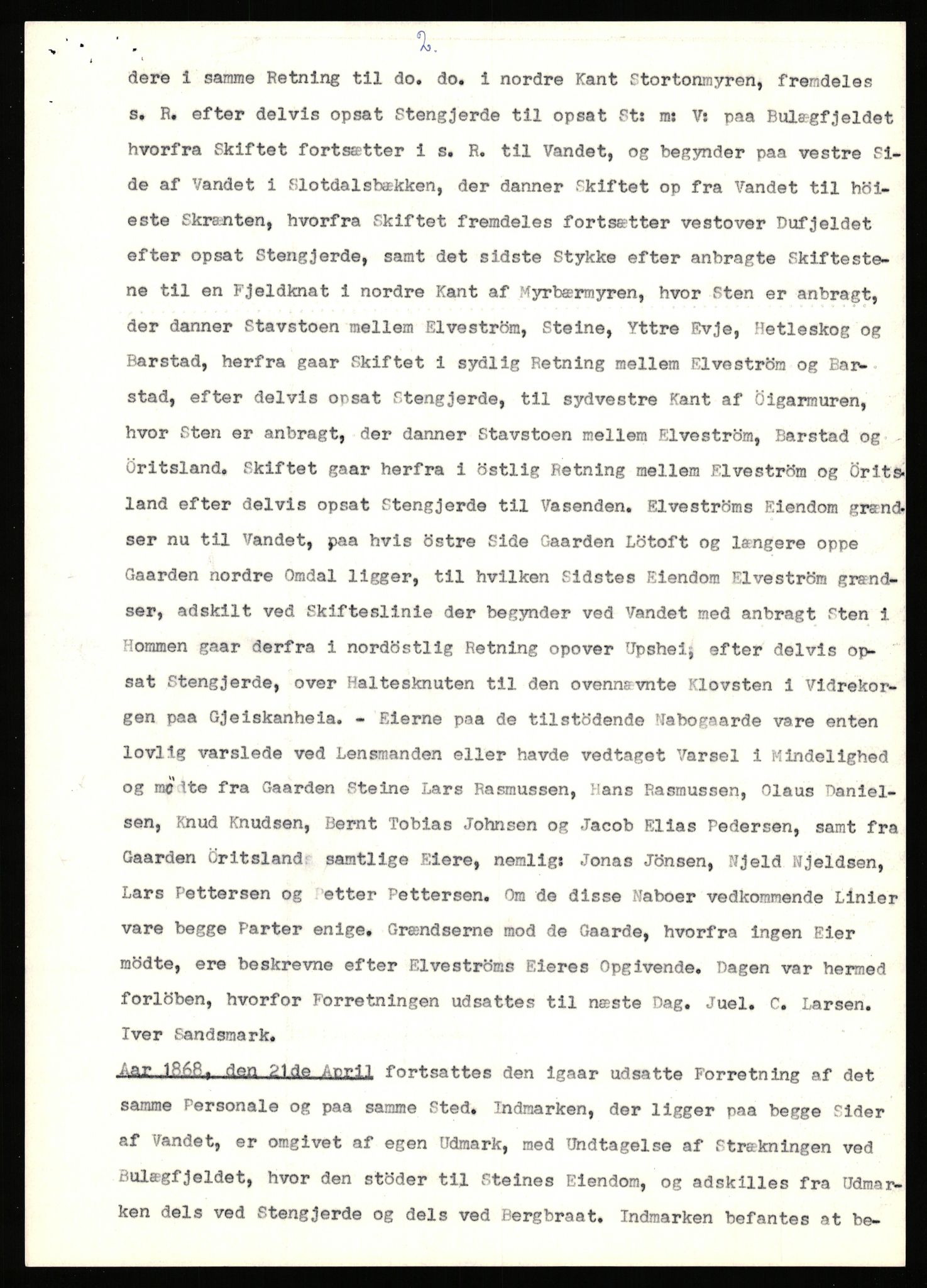 Statsarkivet i Stavanger, SAST/A-101971/03/Y/Yj/L0017: Avskrifter sortert etter gårdsnavn: Eigeland østre - Elve, 1750-1930, p. 437