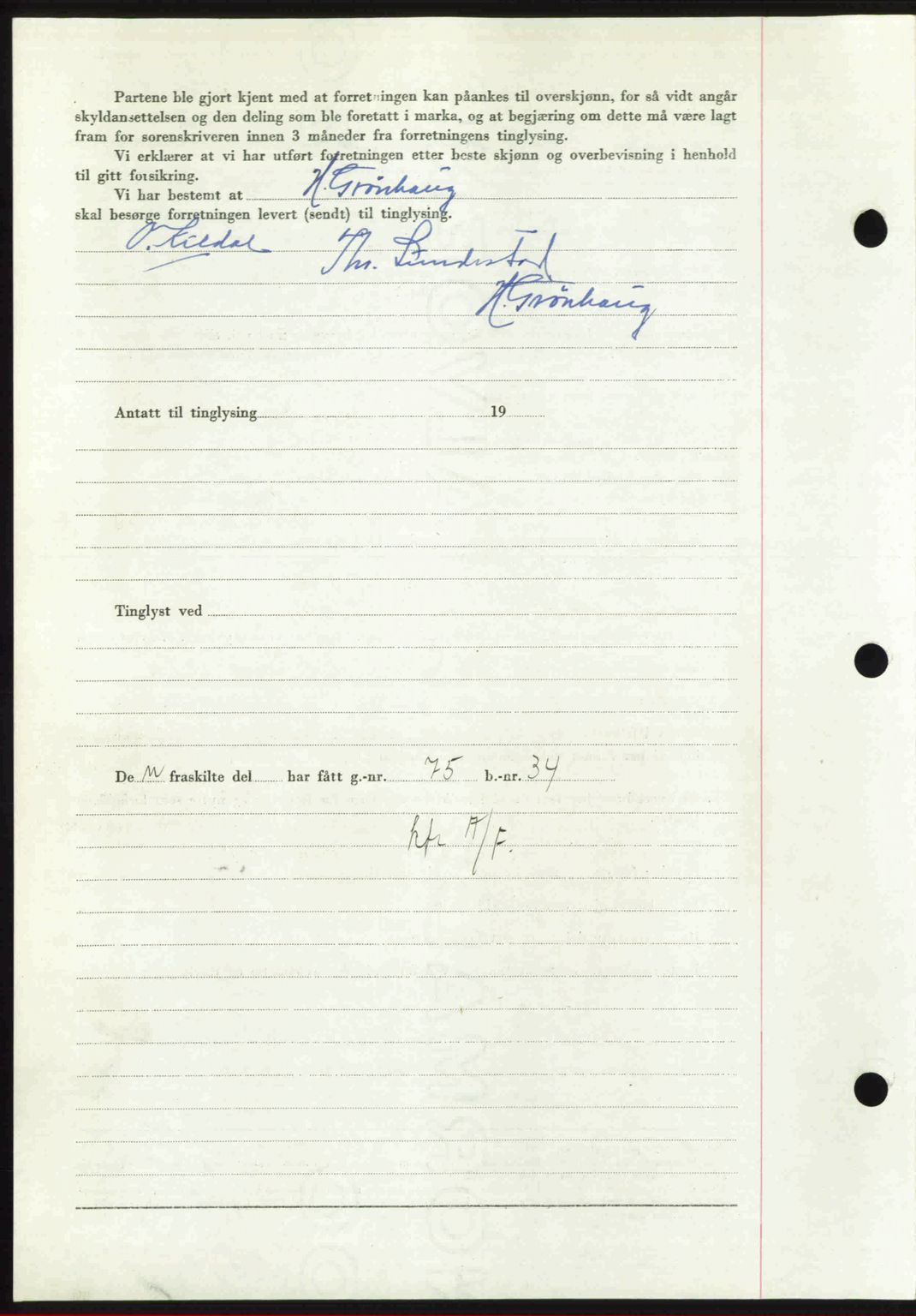 Idd og Marker sorenskriveri, AV/SAO-A-10283/G/Gb/Gbb/L0012: Mortgage book no. A12, 1949-1949, Diary no: : 1395/1949