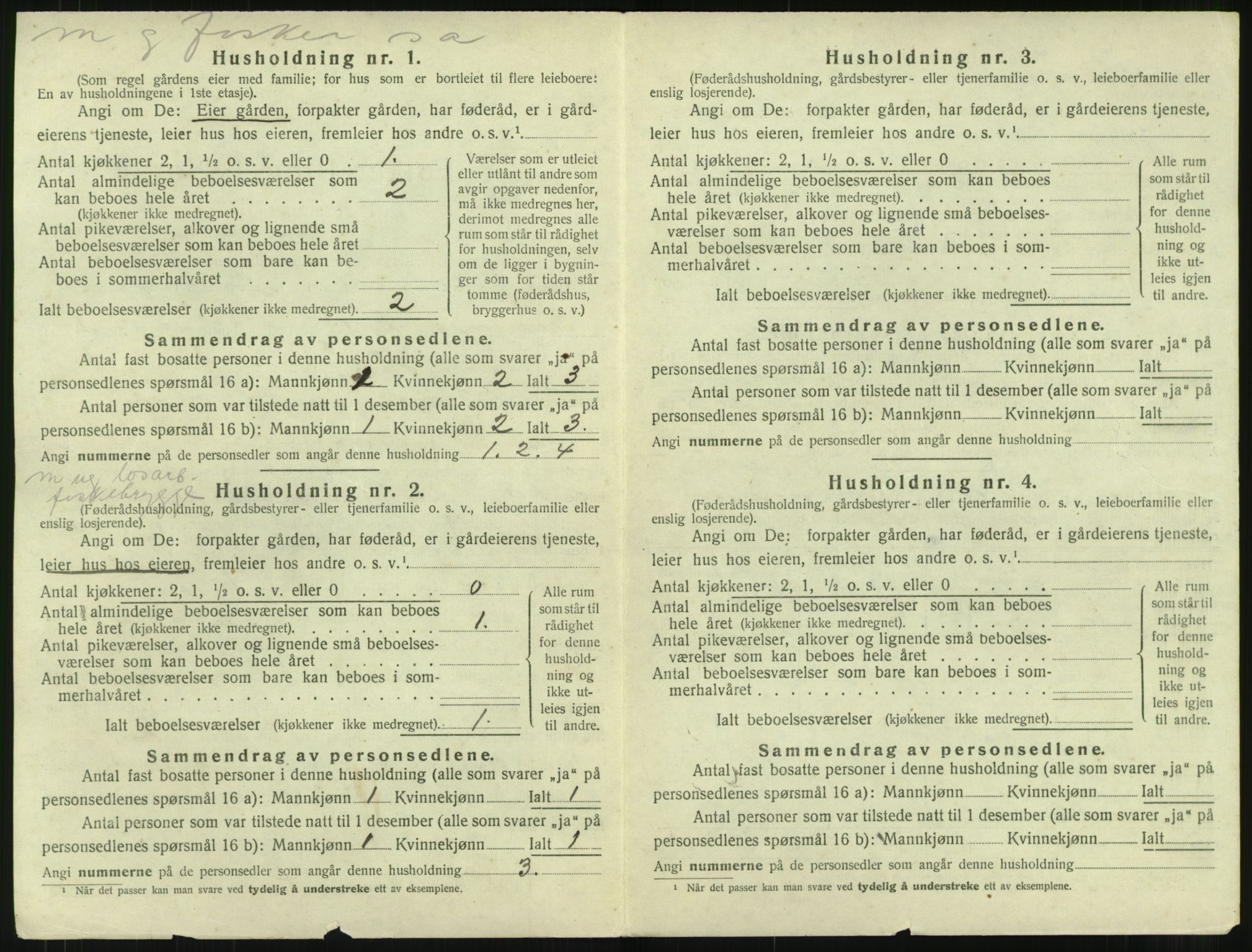 SAT, 1920 census for Bremsnes, 1920, p. 334