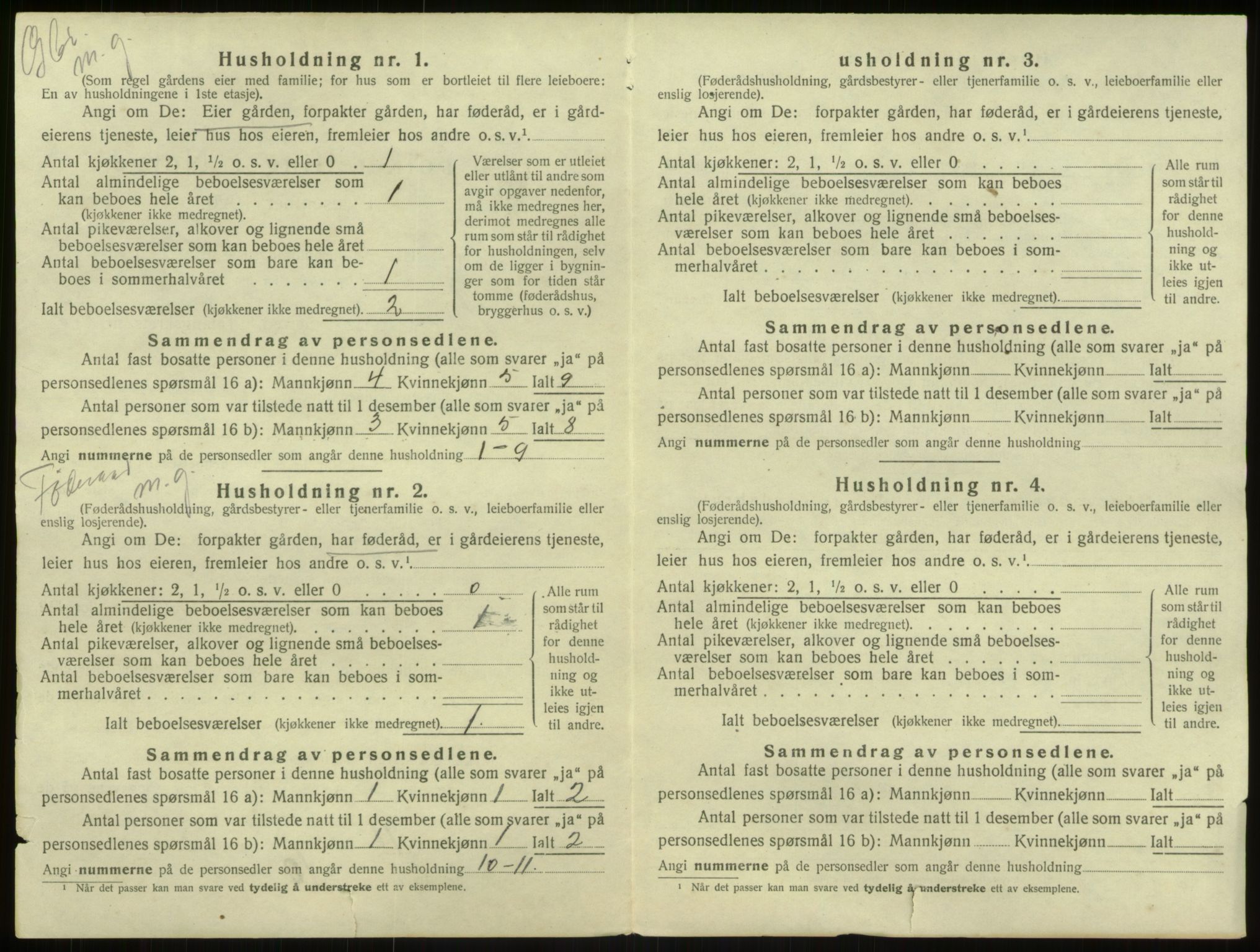 SAB, 1920 census for Haus, 1920, p. 937