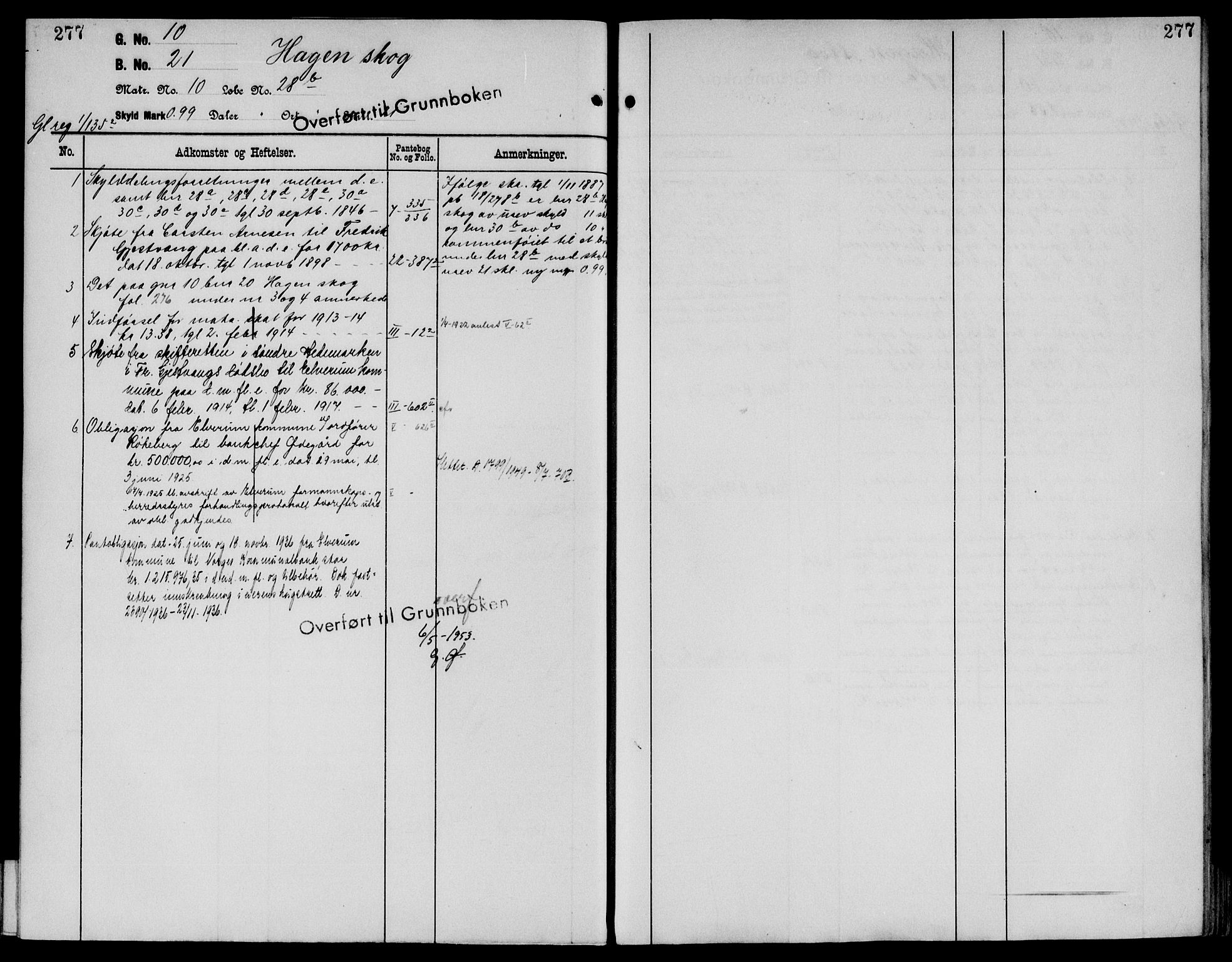 Sør-Østerdal sorenskriveri, AV/SAH-TING-018/H/Ha/Haa/L0019: Mortgage register no. 1, 1922-1954, p. 277