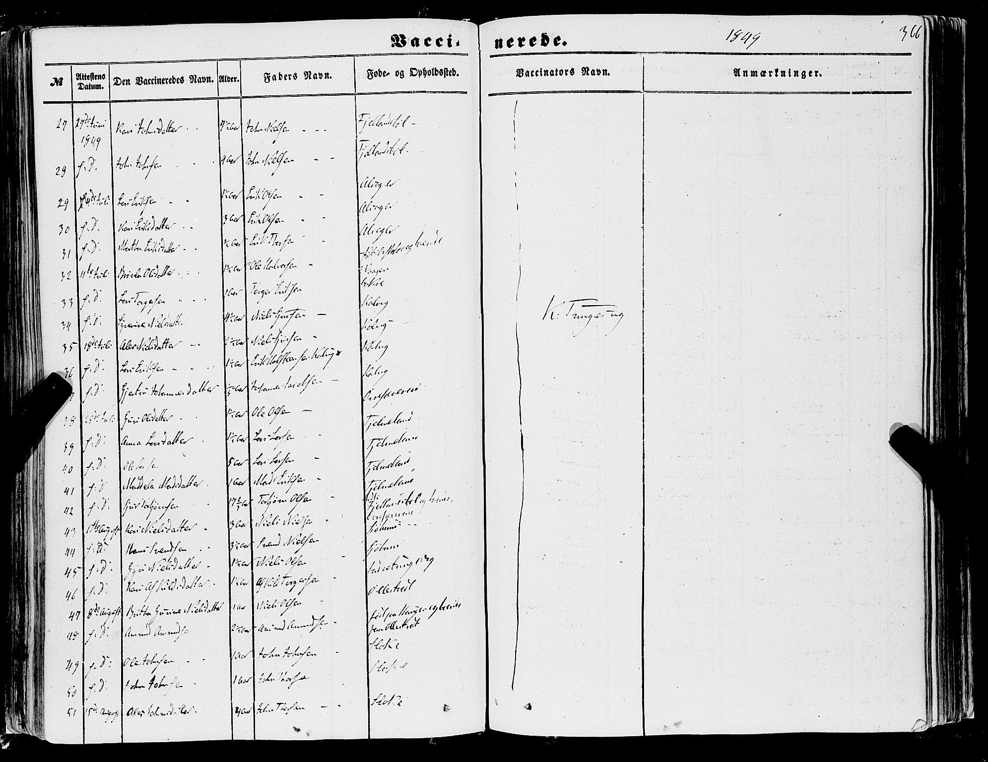 Skånevik sokneprestembete, SAB/A-77801/H/Haa: Parish register (official) no. A 5II, 1848-1869, p. 366