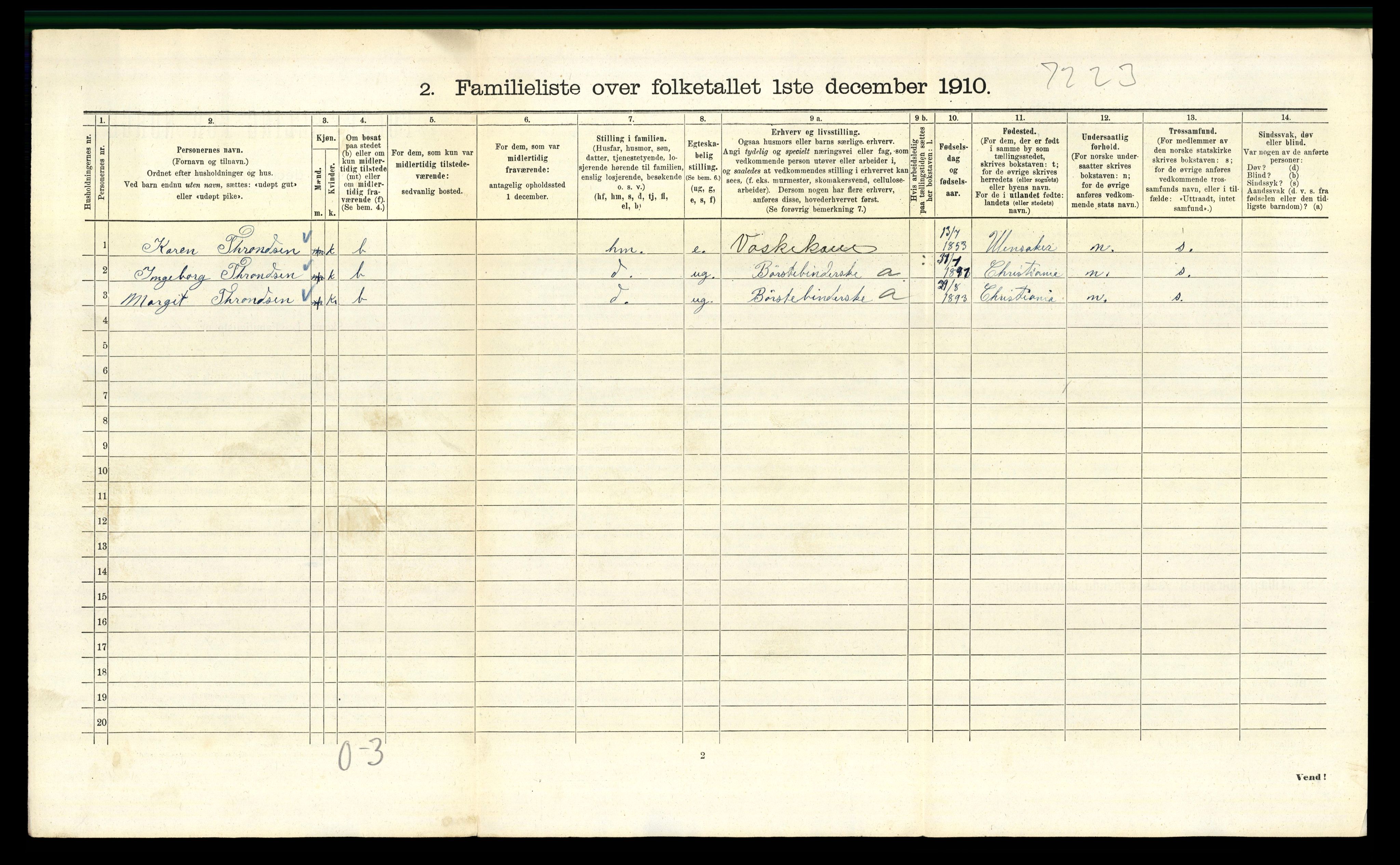 RA, 1910 census for Kristiania, 1910, p. 20198