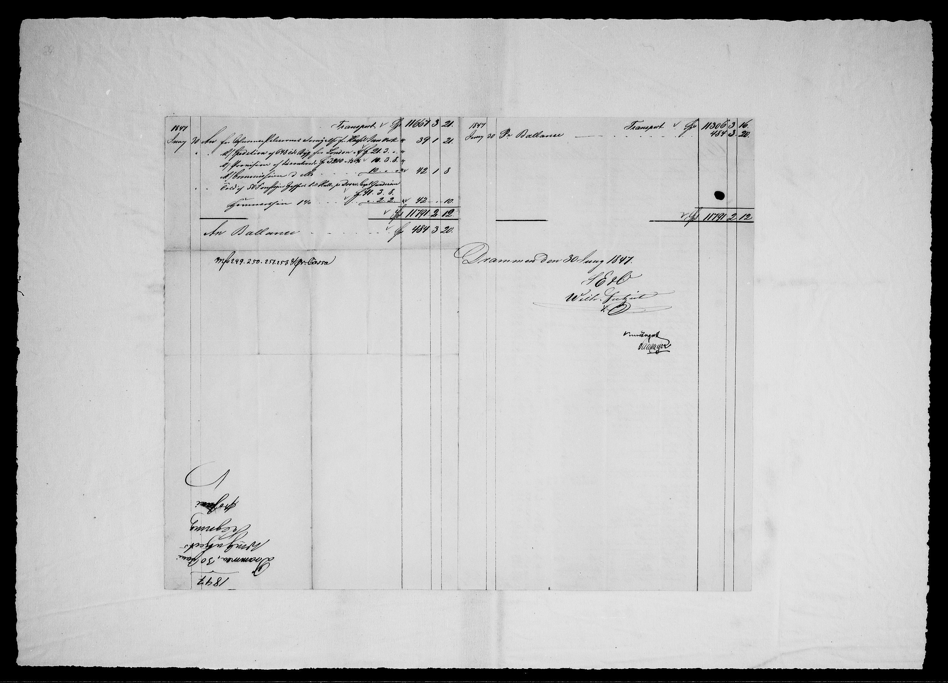 Modums Blaafarveværk, AV/RA-PA-0157/G/Gd/Gdc/L0221/0001: -- / Hiesige und Auswartige Rechnungen, 1846-1849, p. 4