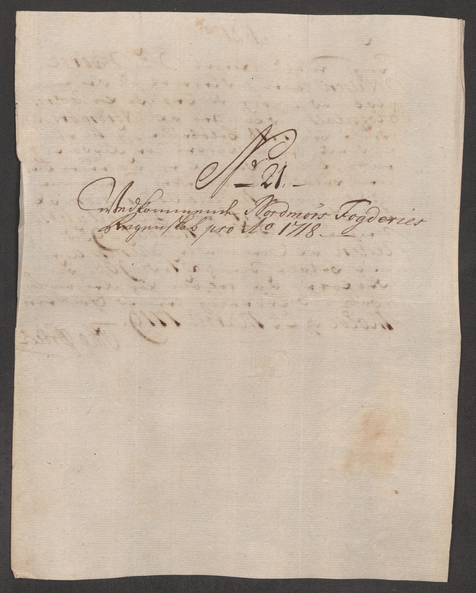 Rentekammeret inntil 1814, Reviderte regnskaper, Fogderegnskap, AV/RA-EA-4092/R56/L3751: Fogderegnskap Nordmøre, 1718, p. 174