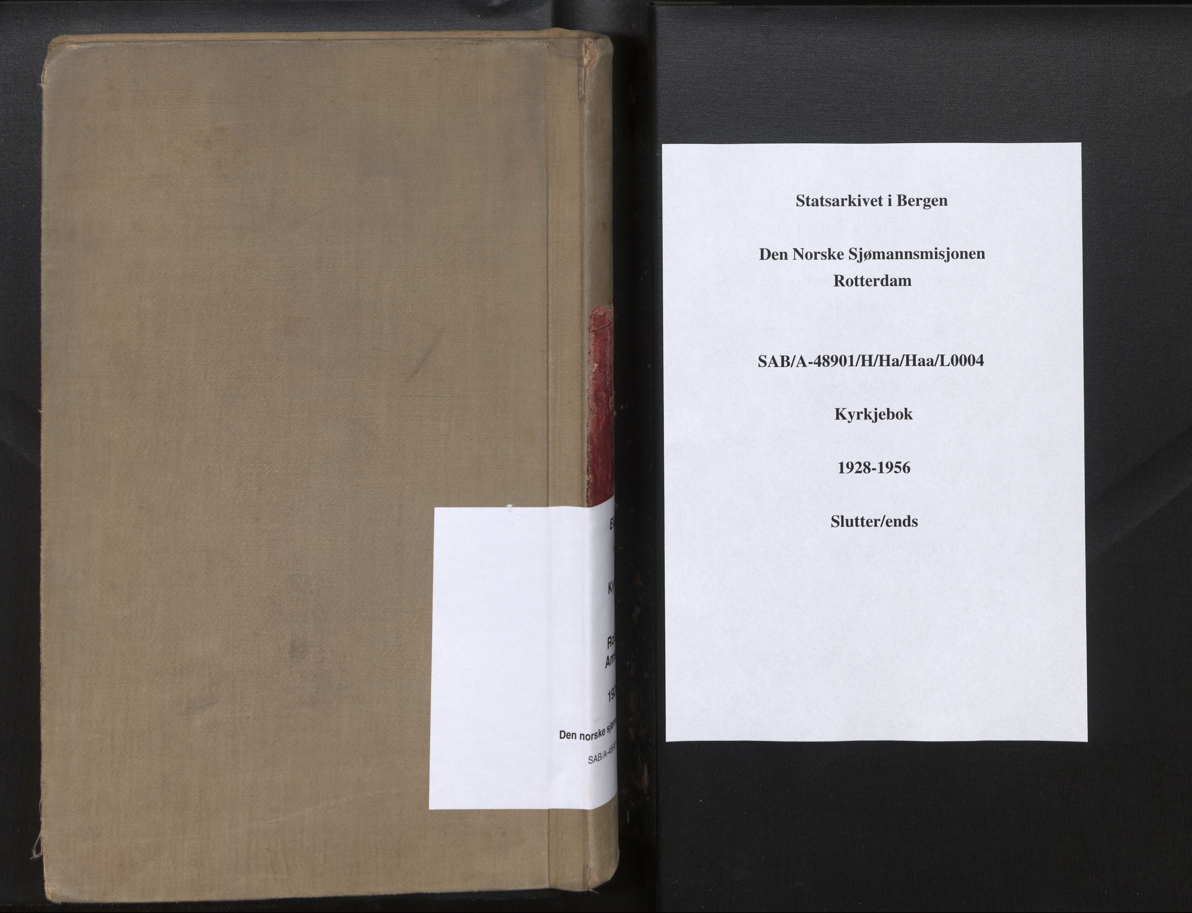 Den norske sjømannsmisjon i utlandet/Hollandske havner (Amsterdam-Rotterdam-Europort), AV/SAB-SAB/PA-0106/H/Ha/Haa/L0004: Parish register (official) no. A 4, 1928-1956