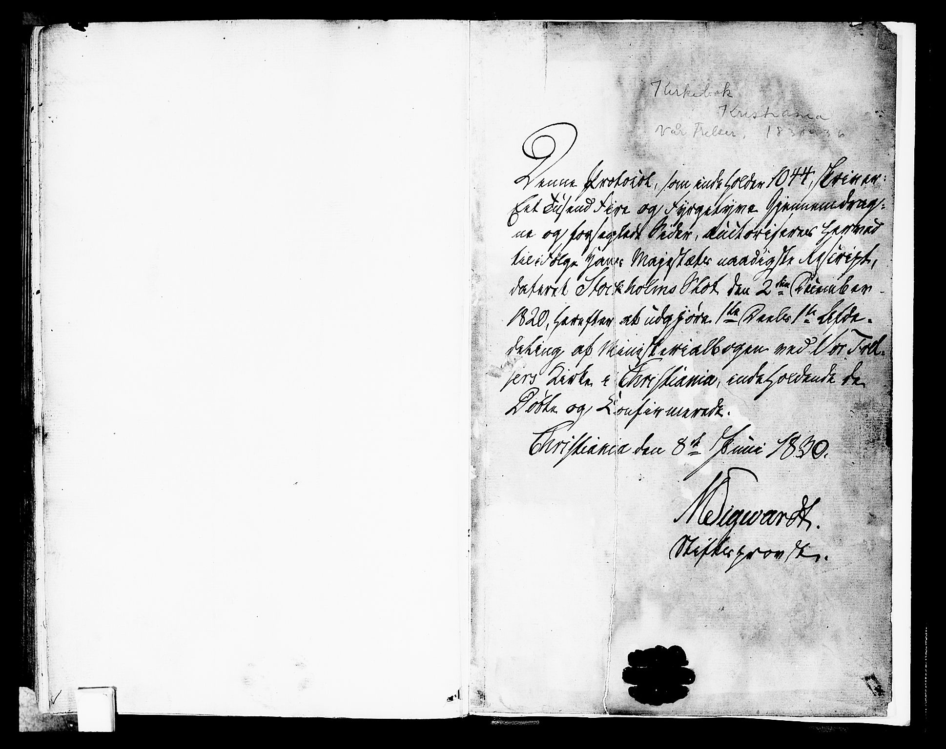Oslo domkirke Kirkebøker, SAO/A-10752/F/Fa/L0011: Parish register (official) no. 11, 1830-1836