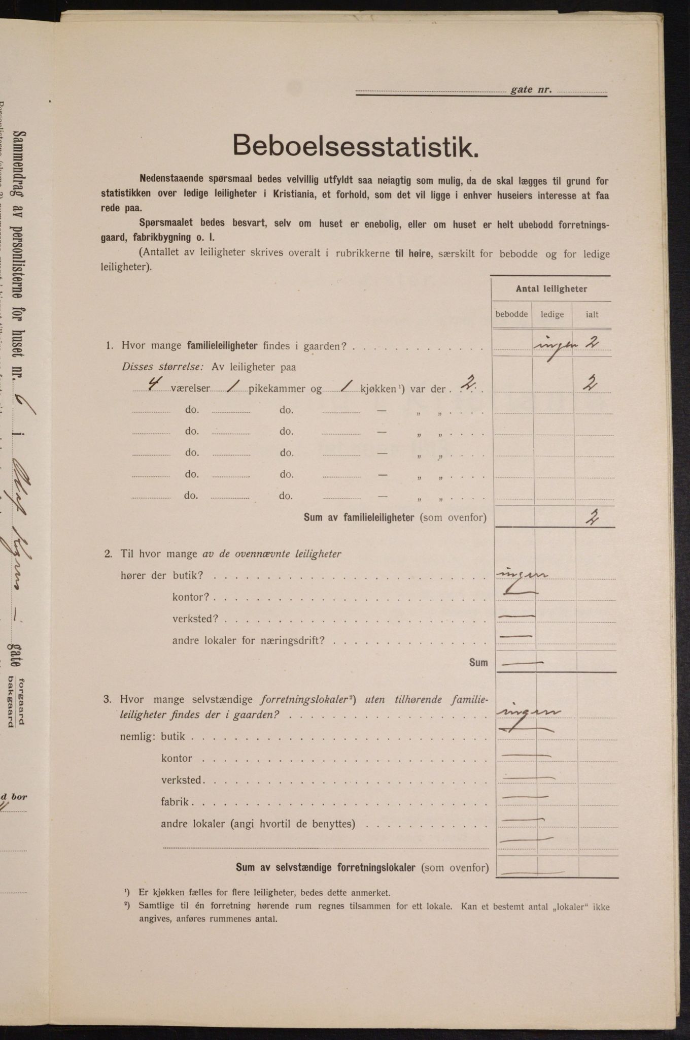 OBA, Municipal Census 1913 for Kristiania, 1913, p. 75499