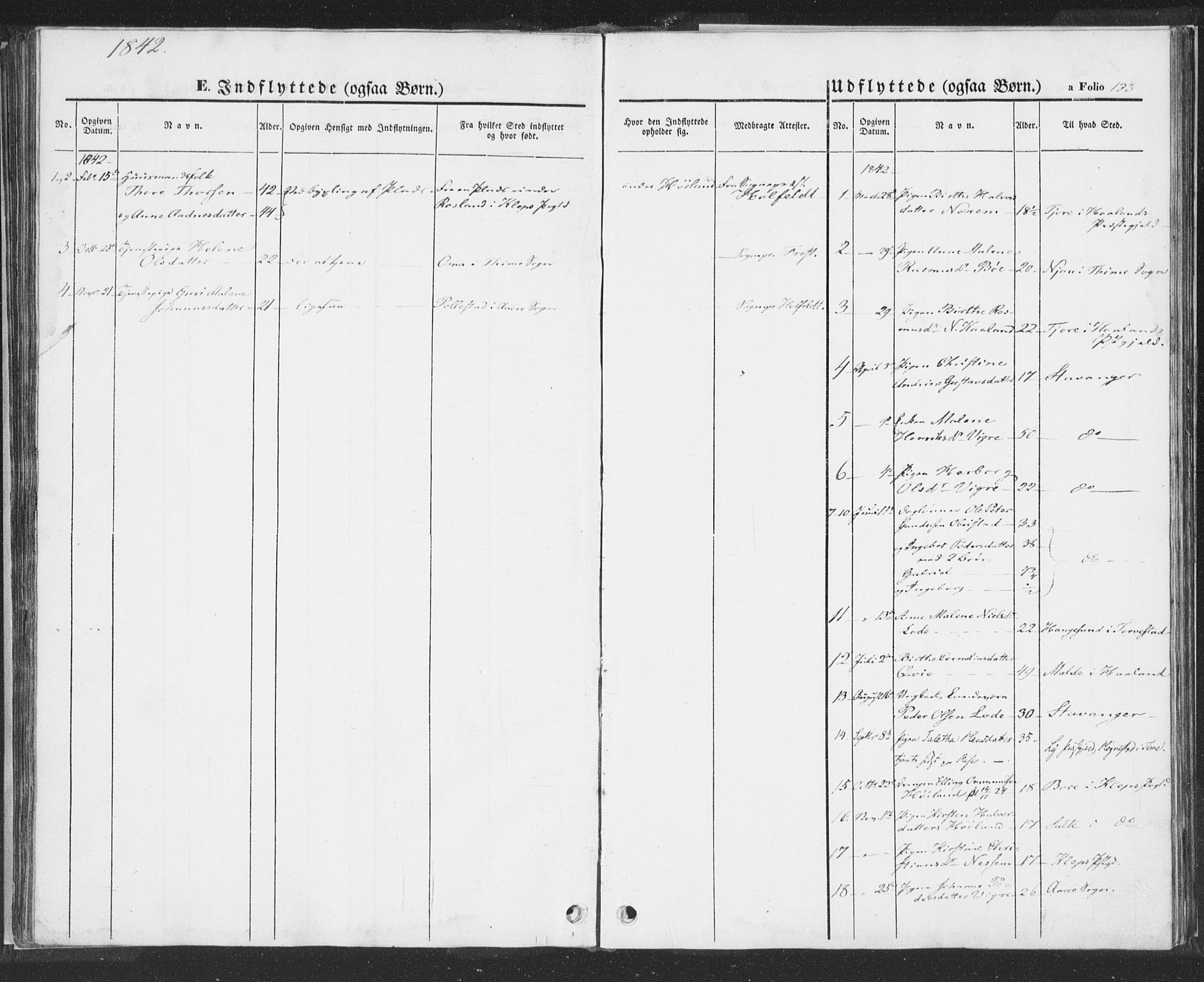 Hå sokneprestkontor, SAST/A-101801/001/30BA/L0006: Parish register (official) no. A 5, 1842-1853, p. 133