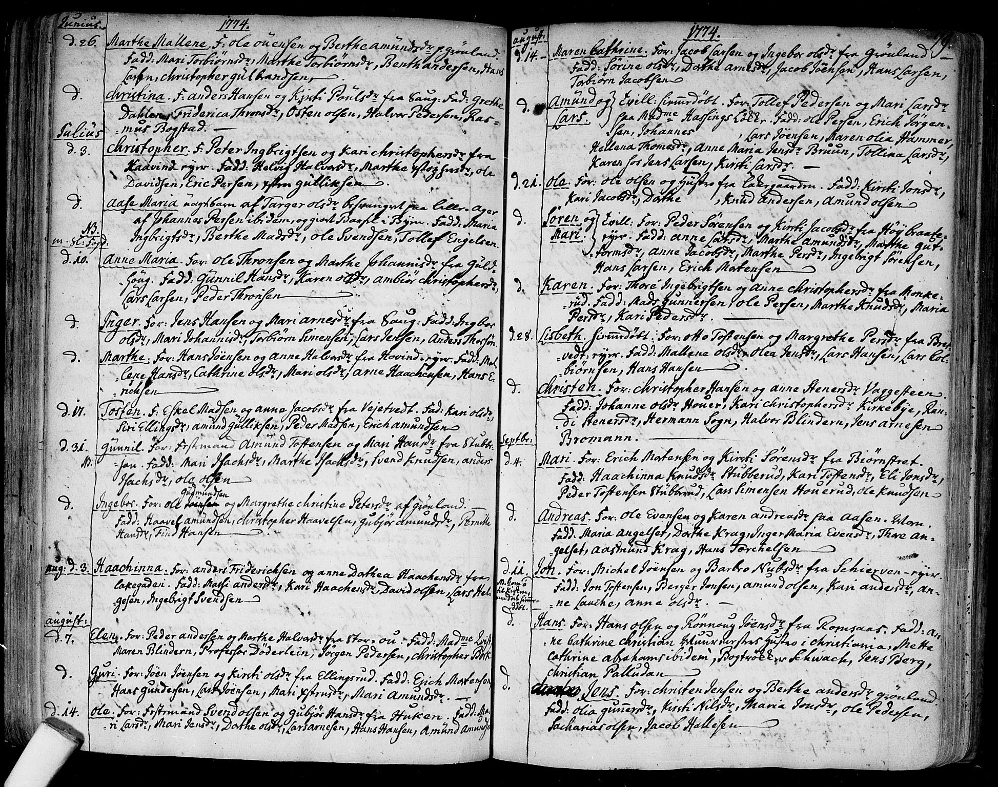 Aker prestekontor kirkebøker, SAO/A-10861/F/L0009: Parish register (official) no. 9, 1765-1785, p. 79