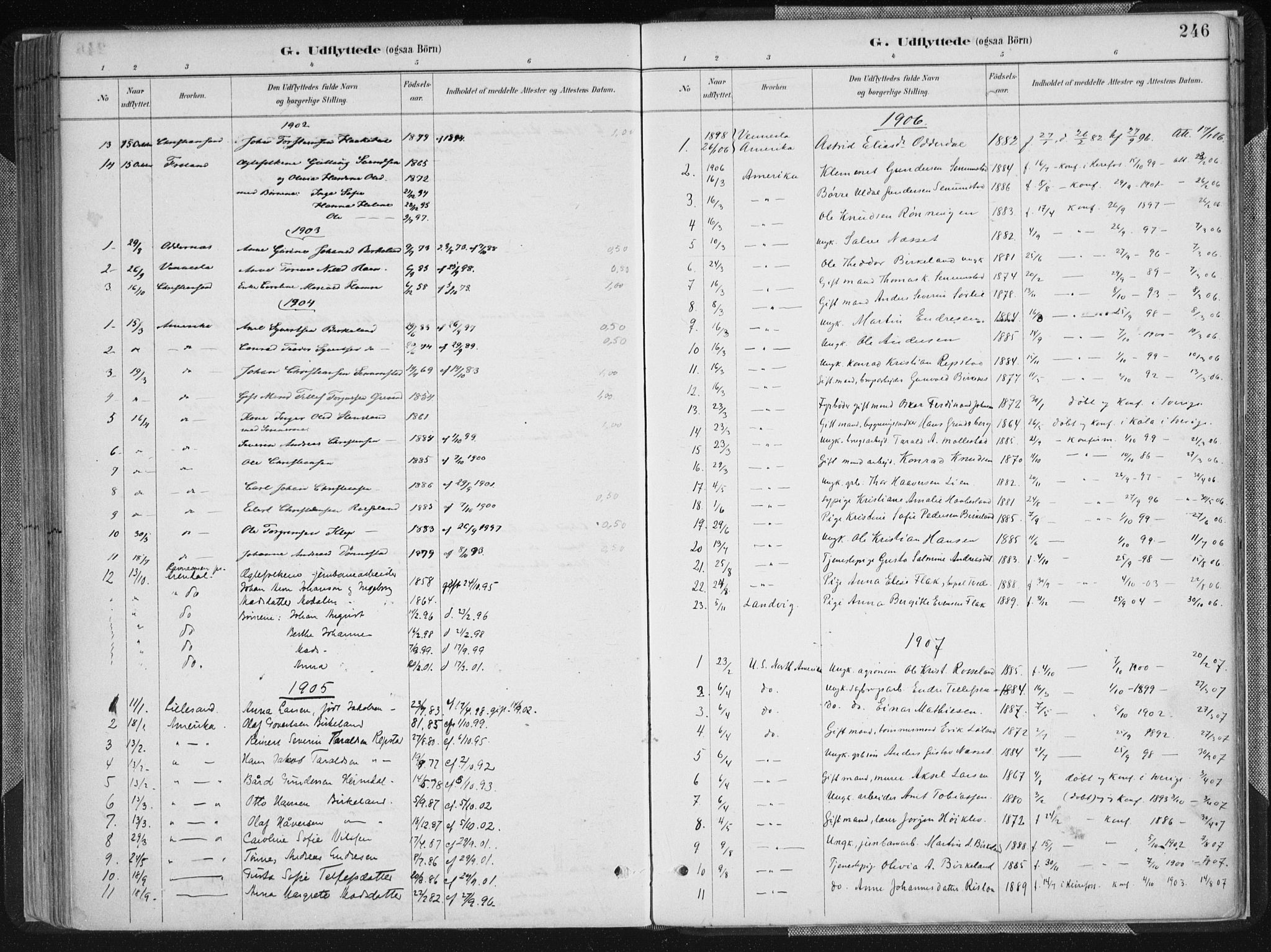 Birkenes sokneprestkontor, SAK/1111-0004/F/Fa/L0005: Parish register (official) no. A 5, 1887-1907, p. 246
