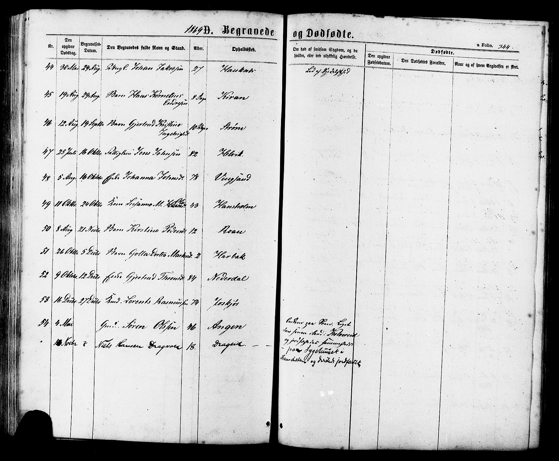 Ministerialprotokoller, klokkerbøker og fødselsregistre - Sør-Trøndelag, SAT/A-1456/657/L0706: Parish register (official) no. 657A07, 1867-1878, p. 344