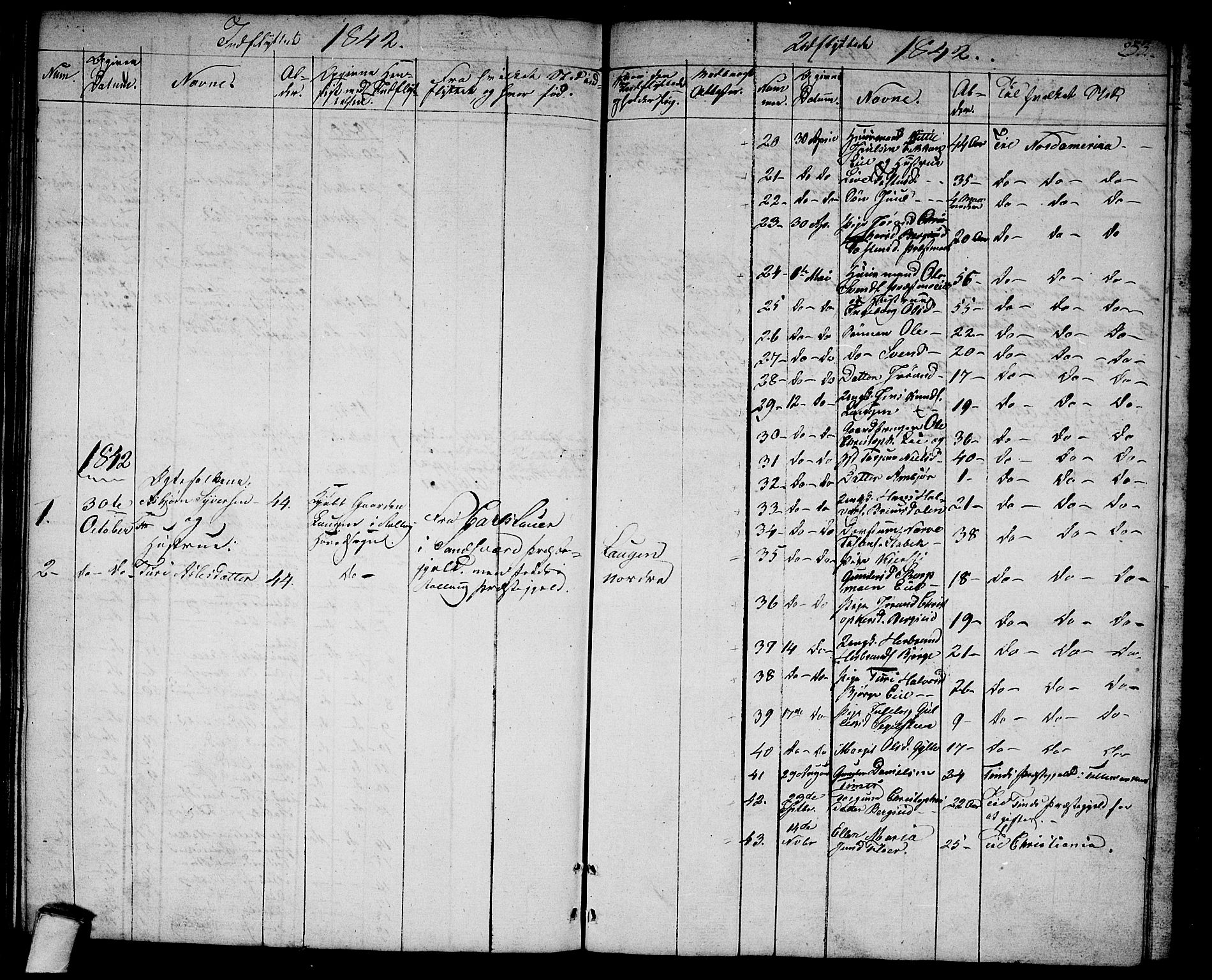 Rollag kirkebøker, AV/SAKO-A-240/G/Ga/L0002: Parish register (copy) no. I 2, 1831-1856, p. 233