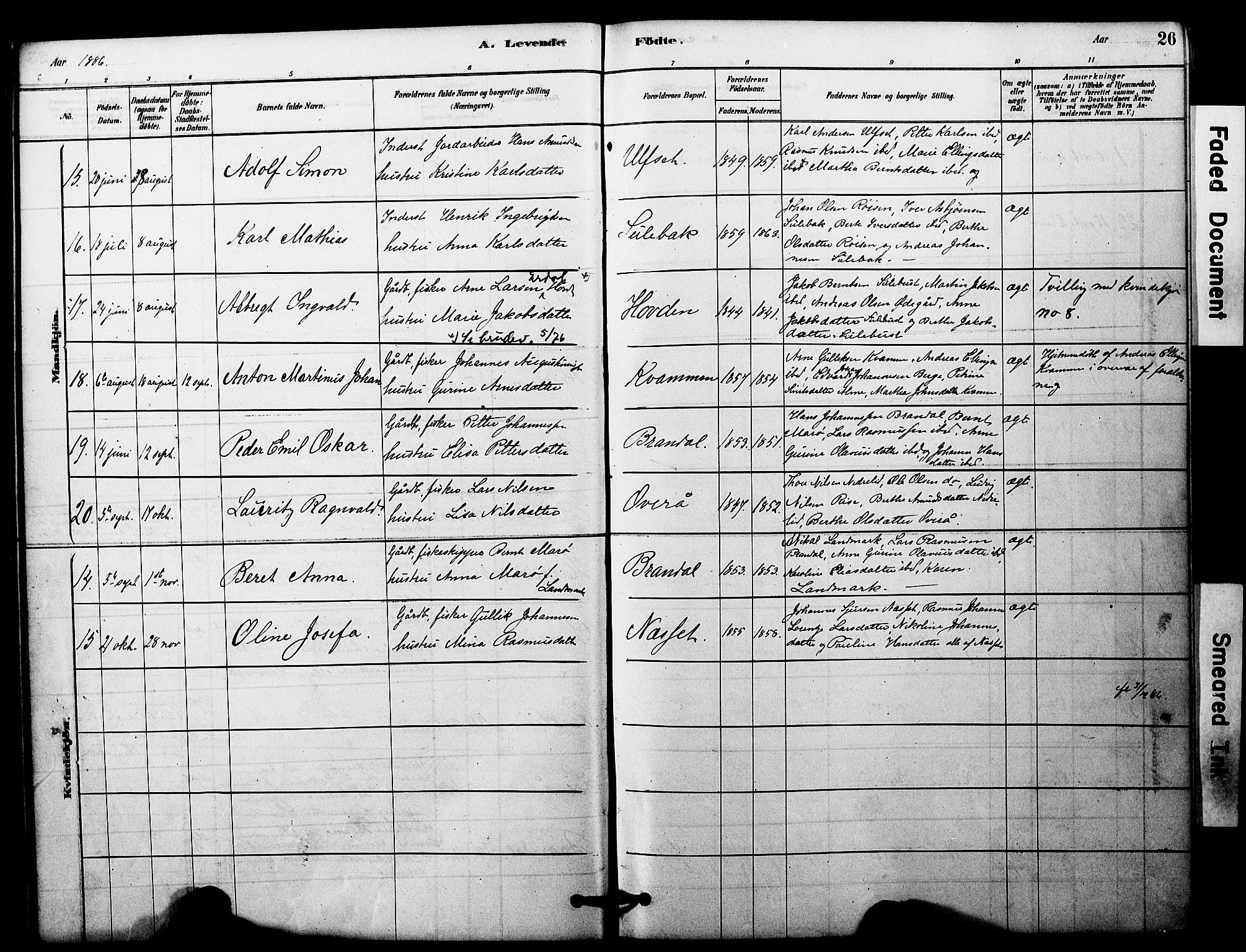 Ministerialprotokoller, klokkerbøker og fødselsregistre - Møre og Romsdal, AV/SAT-A-1454/510/L0122: Parish register (official) no. 510A02, 1878-1897, p. 26