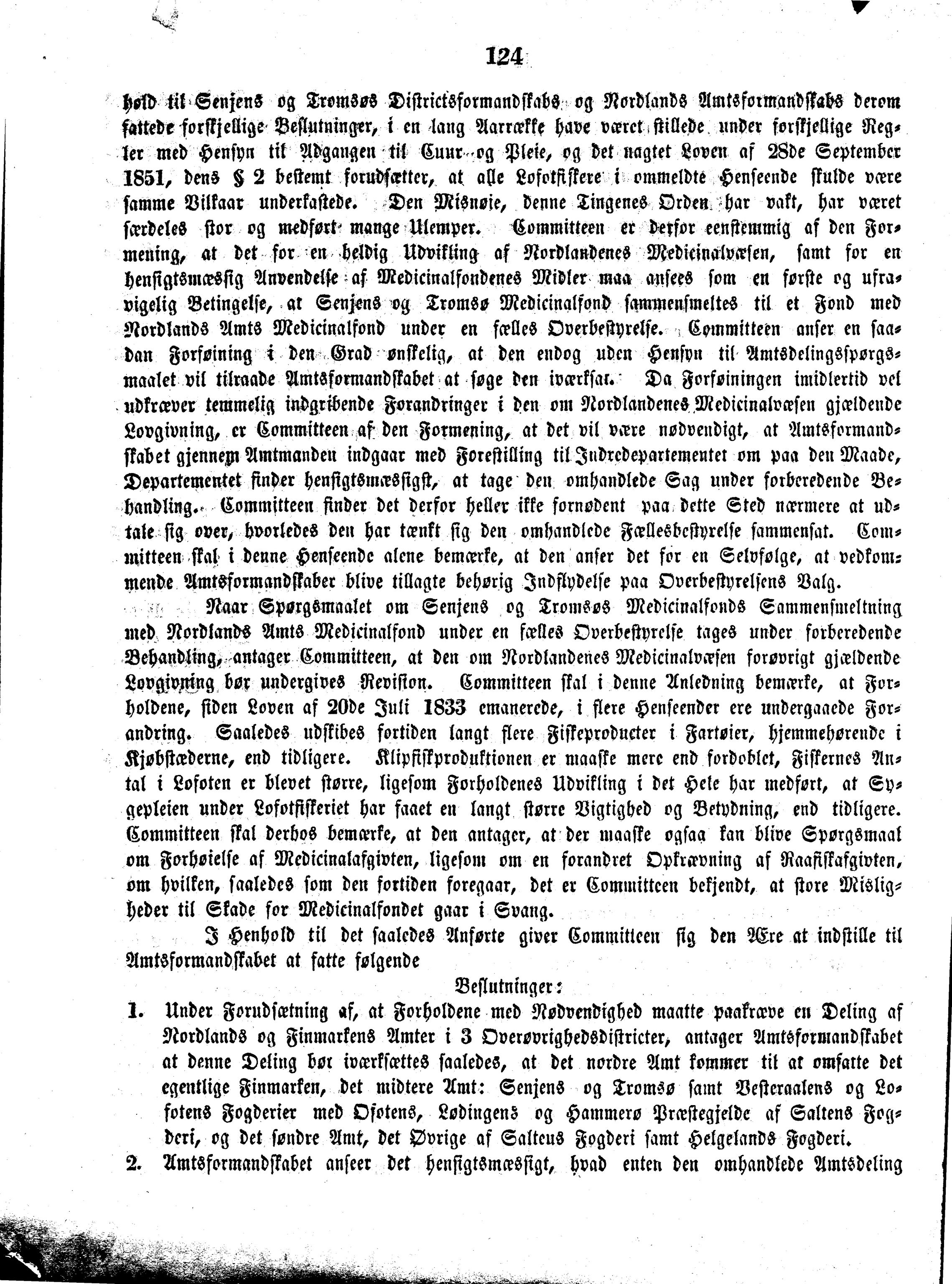 Nordland Fylkeskommune. Fylkestinget, AIN/NFK-17/176/A/Ac/L0003: Fylkestingsforhandlinger 1850-1860, 1850-1860