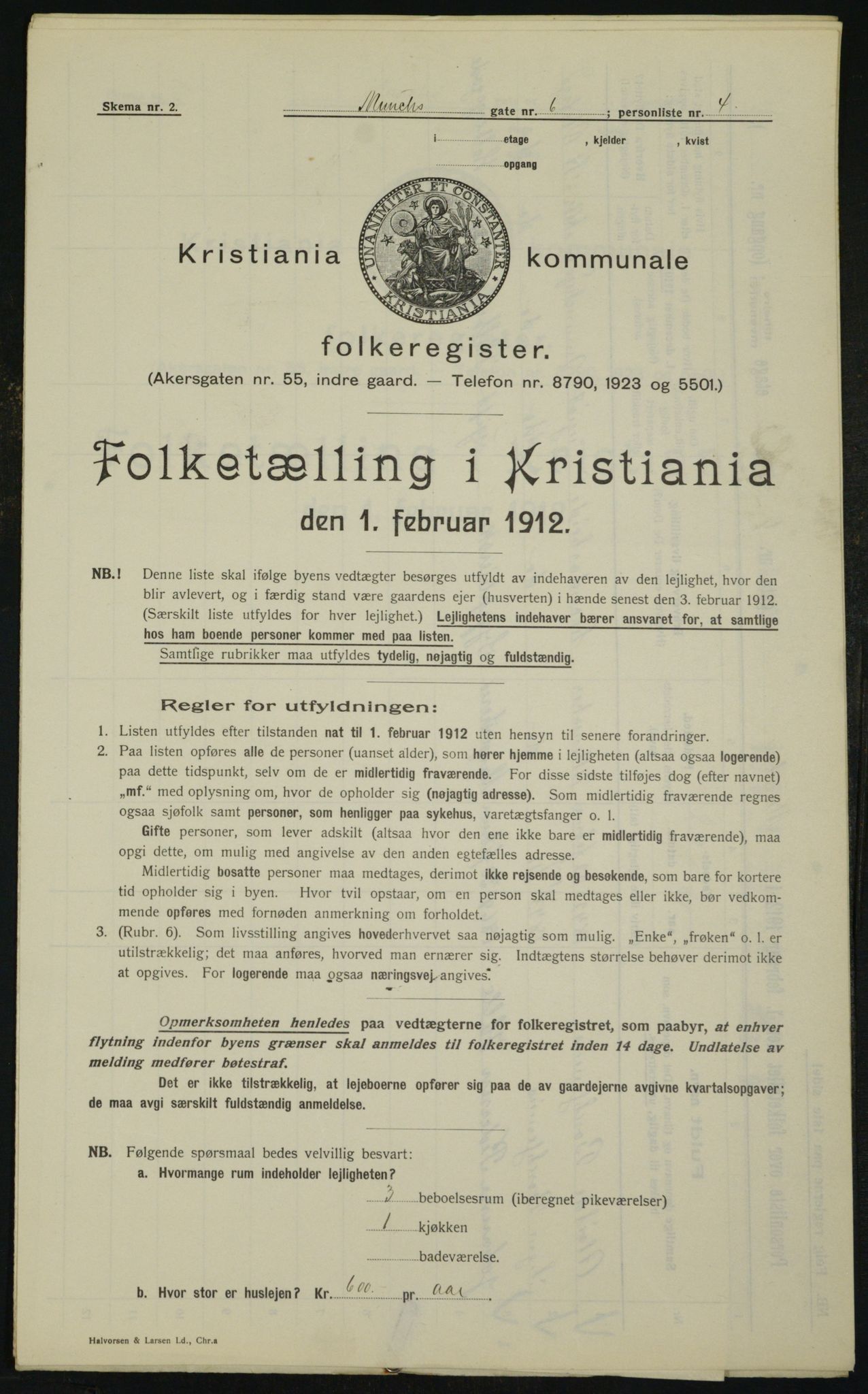 OBA, Municipal Census 1912 for Kristiania, 1912, p. 67149