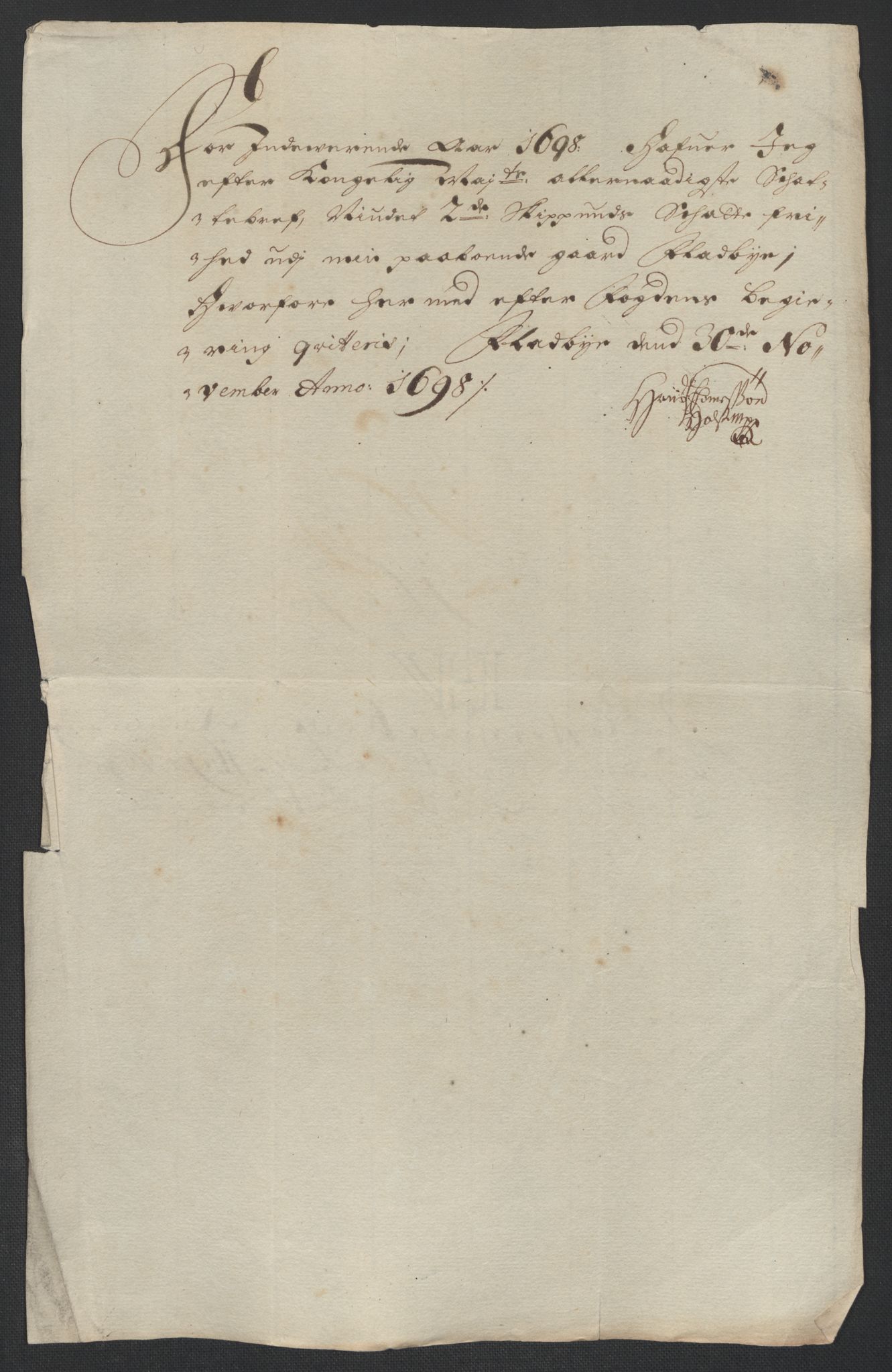 Rentekammeret inntil 1814, Reviderte regnskaper, Fogderegnskap, RA/EA-4092/R12/L0710: Fogderegnskap Øvre Romerike, 1698, p. 309