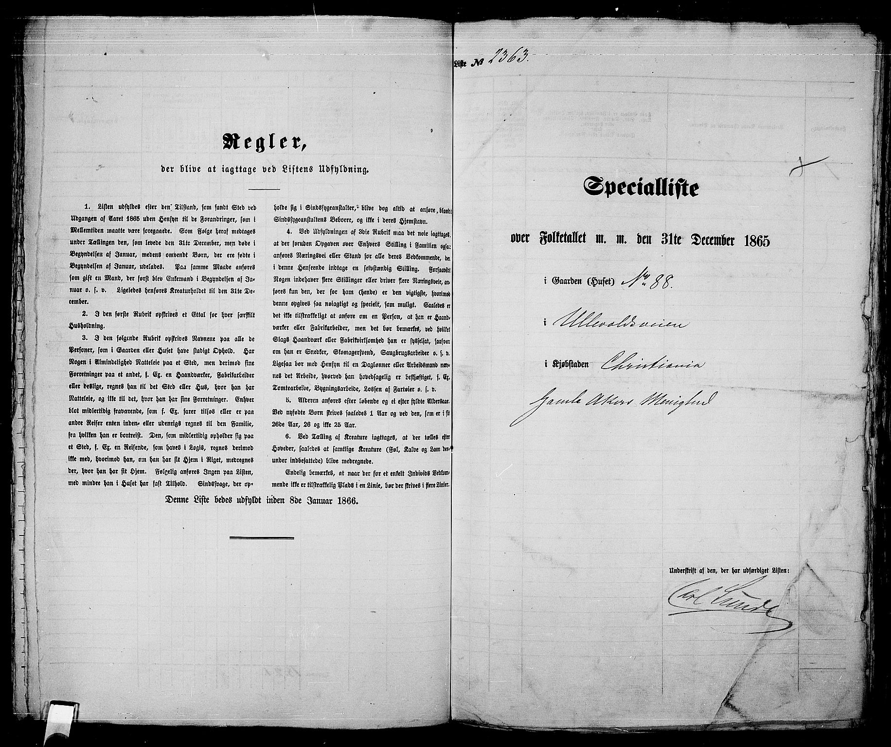 RA, 1865 census for Kristiania, 1865, p. 5257