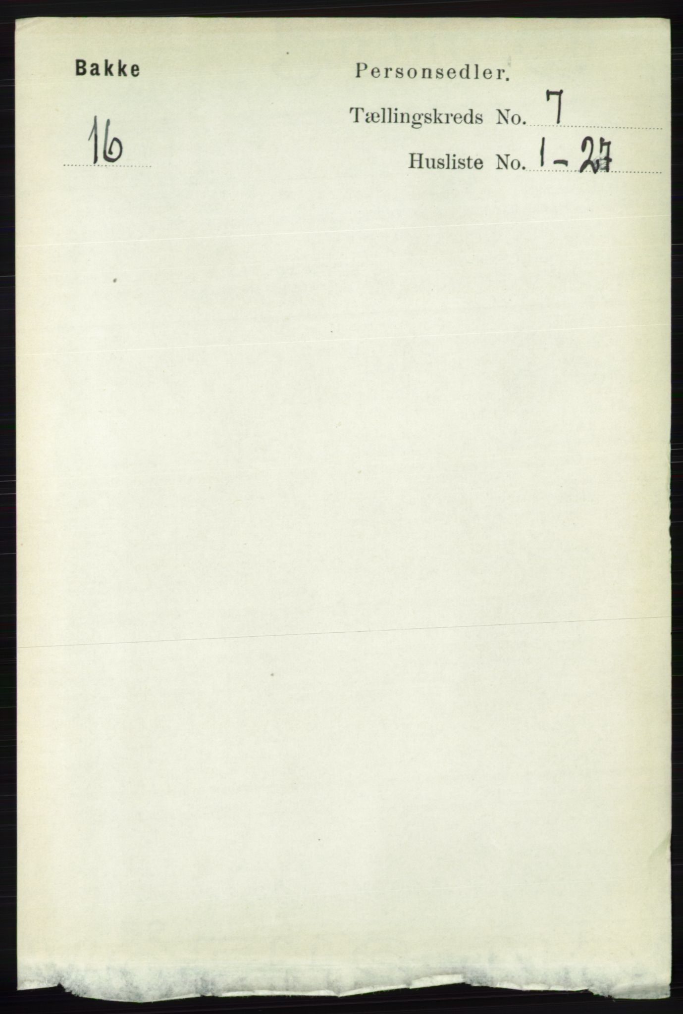 RA, 1891 census for 1045 Bakke, 1891, p. 1304