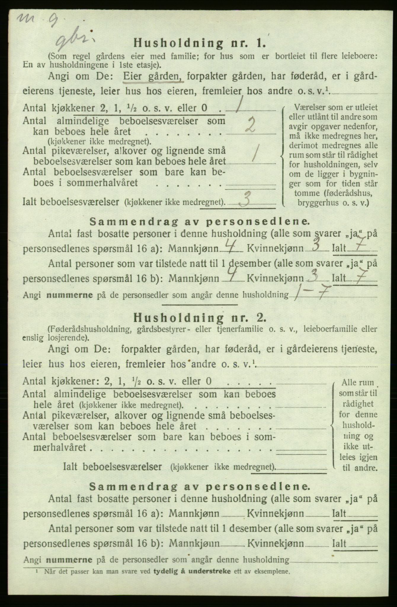 SAB, 1920 census for Kvinnherad, 1920, p. 2849
