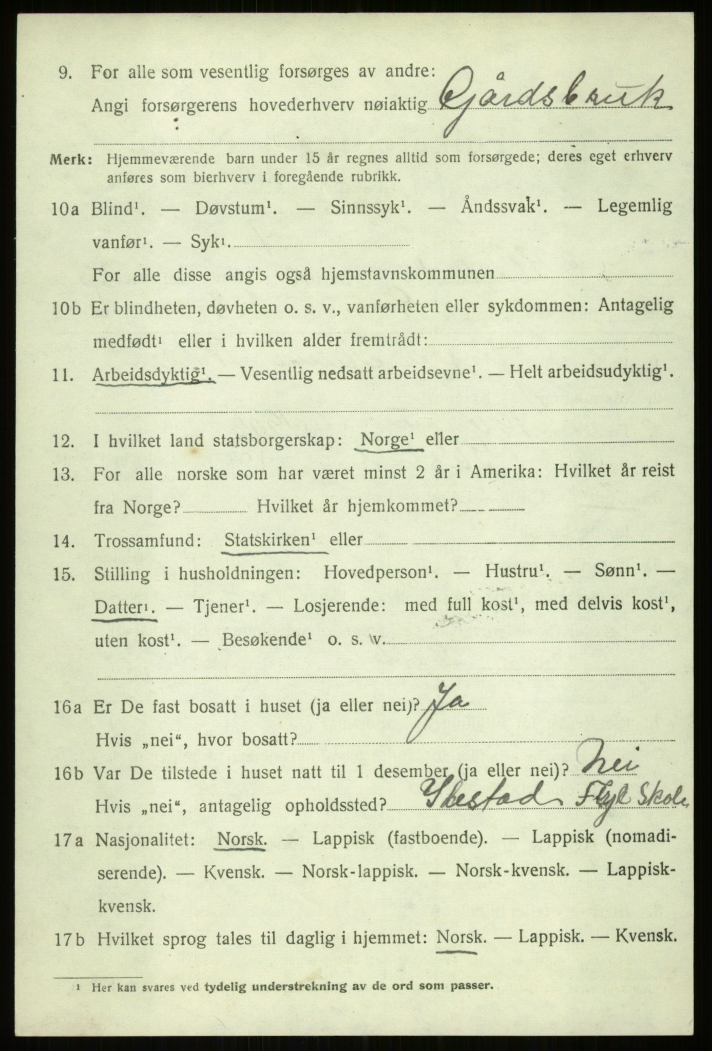 SATØ, 1920 census for Ibestad, 1920, p. 12669