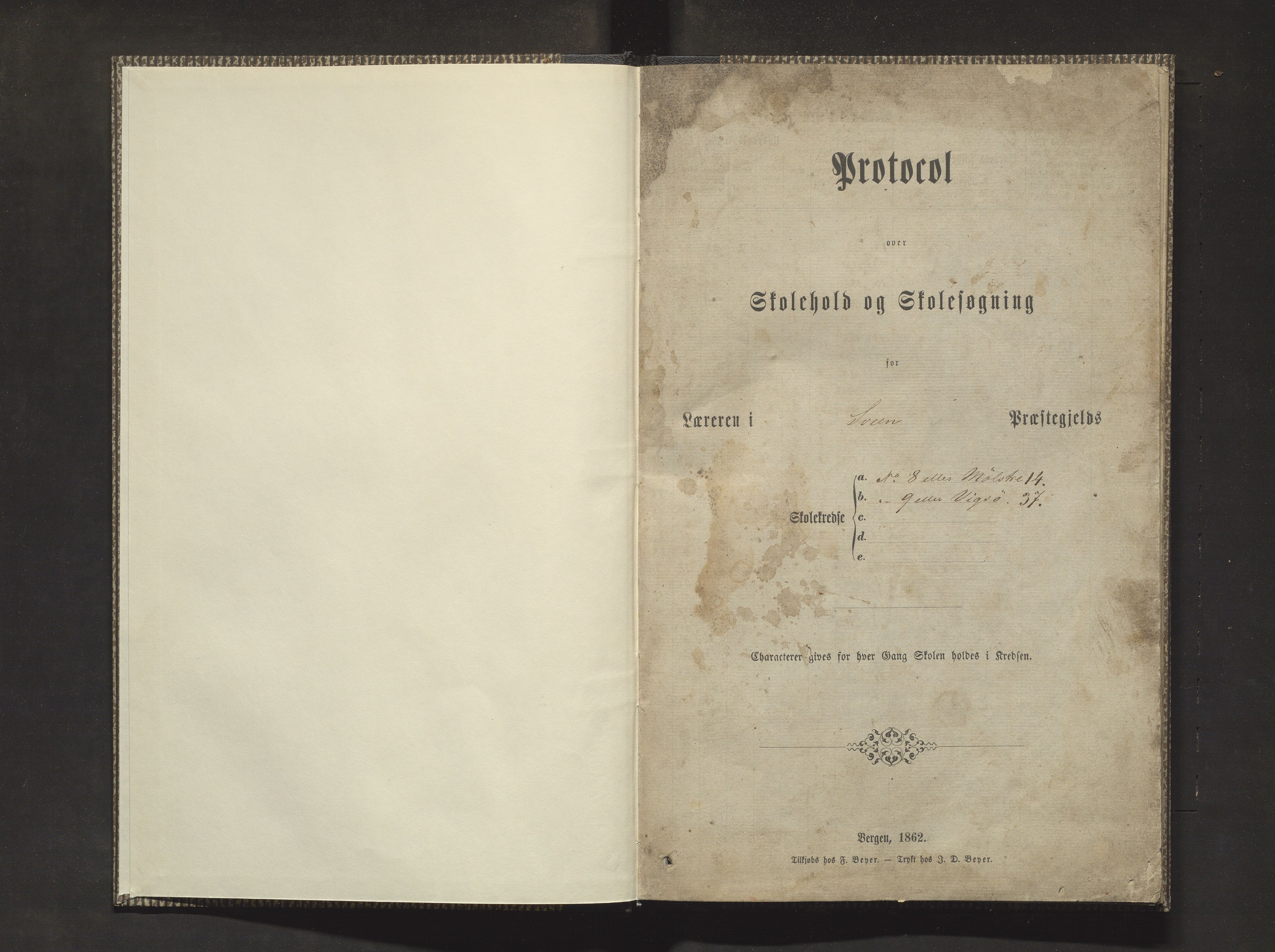 Sveio kommune. Barneskulane, IKAH/1216-231/F/Fa/L0010: Skuleprotokoll for Mølstre og Vikse krinsskular, 1863-1870, p. 3
