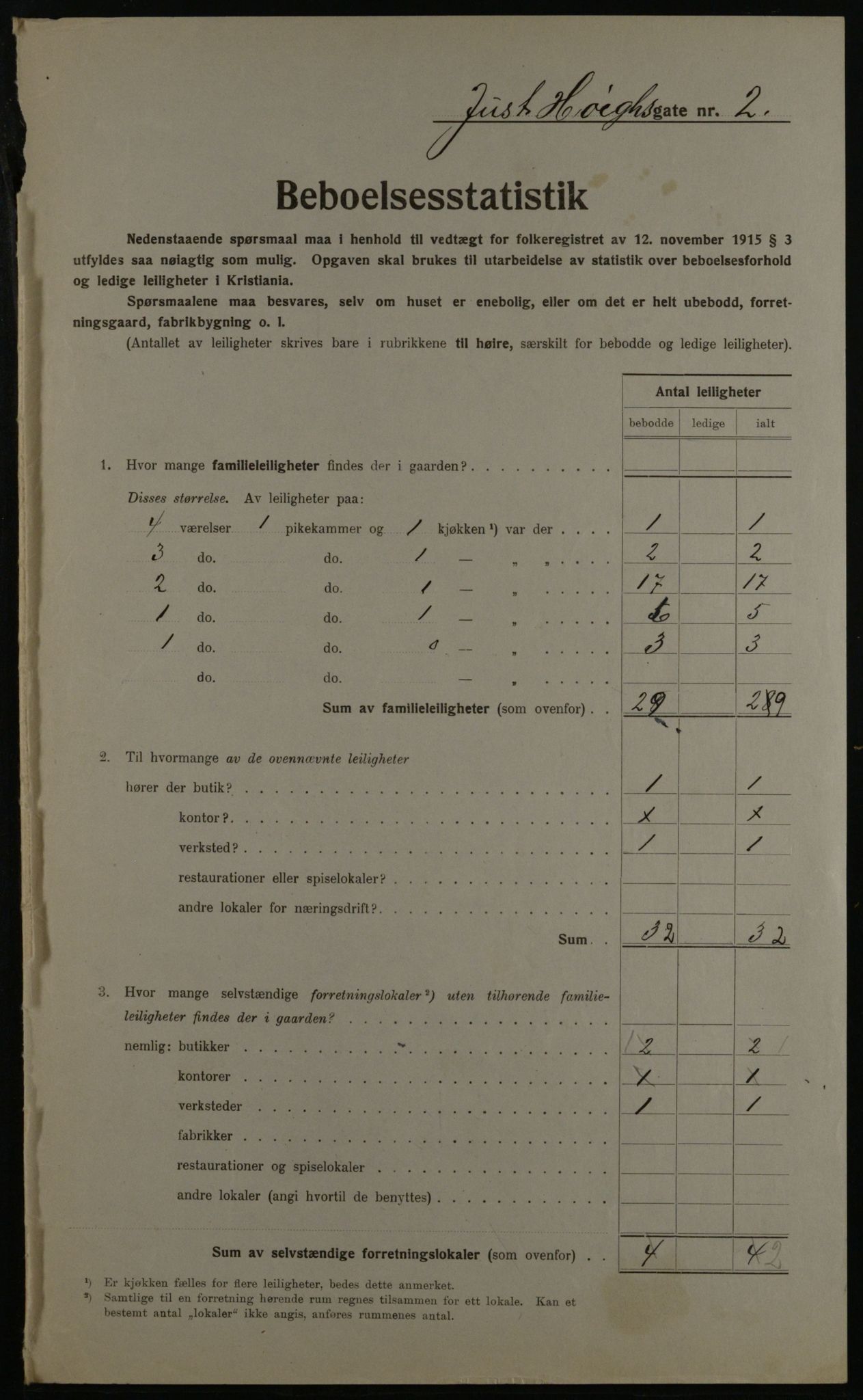 OBA, Municipal Census 1923 for Kristiania, 1923, p. 53539