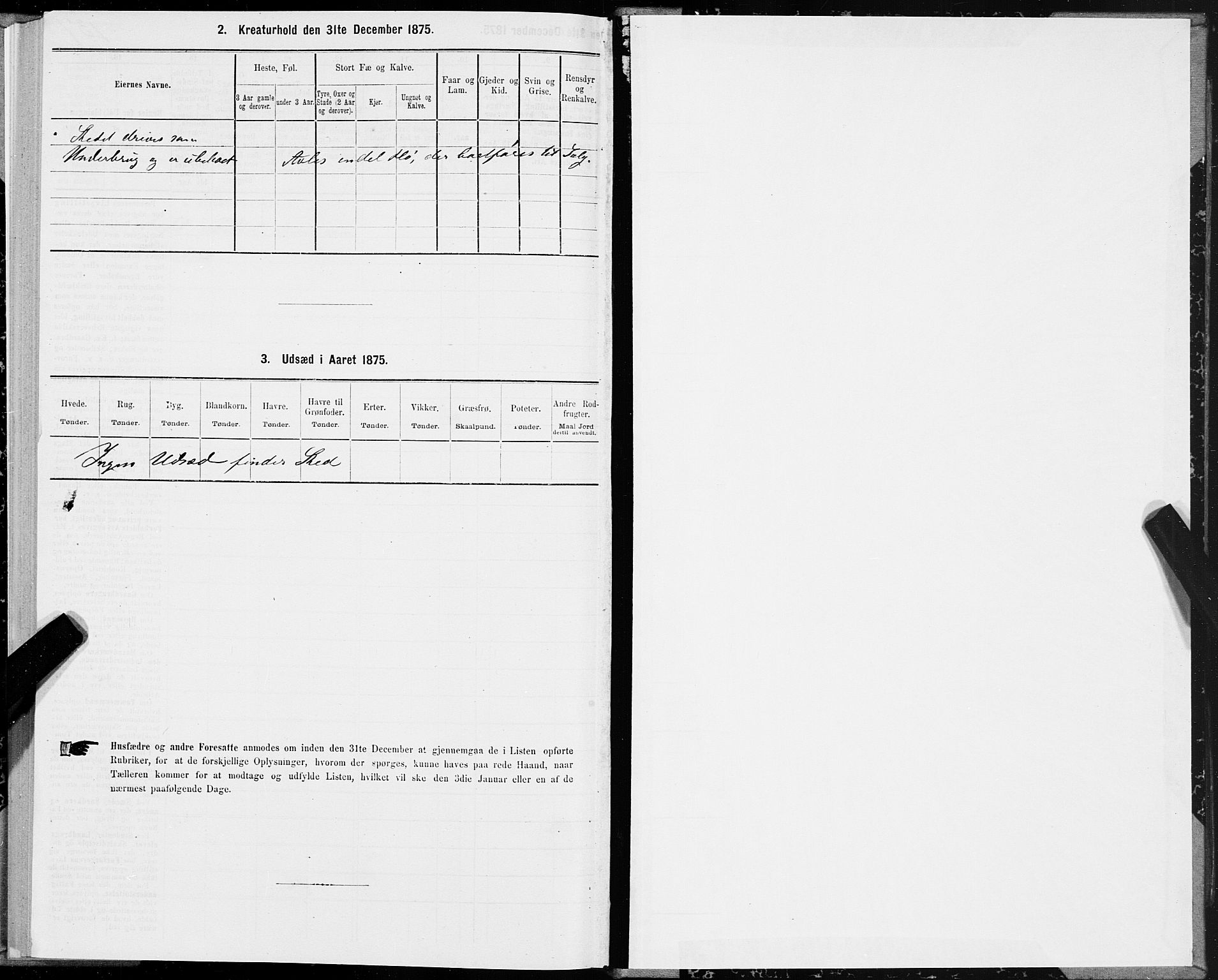 SAT, 1875 census for 1748P Fosnes, 1875