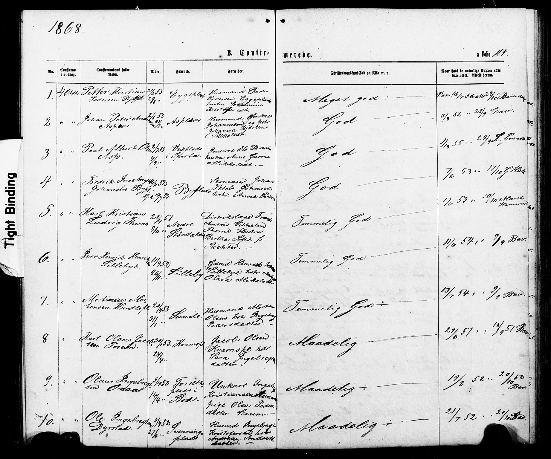 Ministerialprotokoller, klokkerbøker og fødselsregistre - Nord-Trøndelag, AV/SAT-A-1458/740/L0380: Parish register (copy) no. 740C01, 1868-1902, p. 104