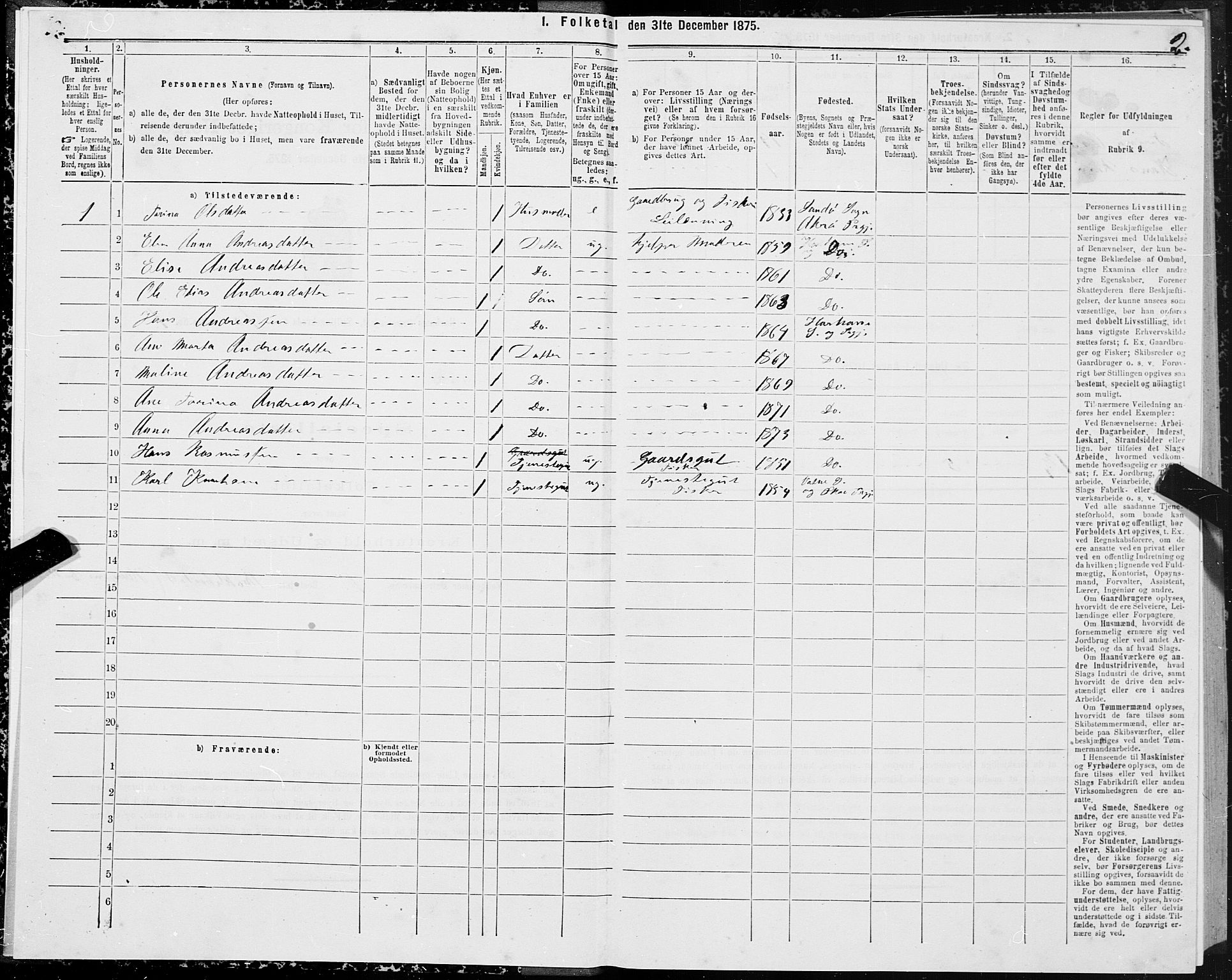 SAT, 1875 census for 1534P Haram, 1875, p. 1002