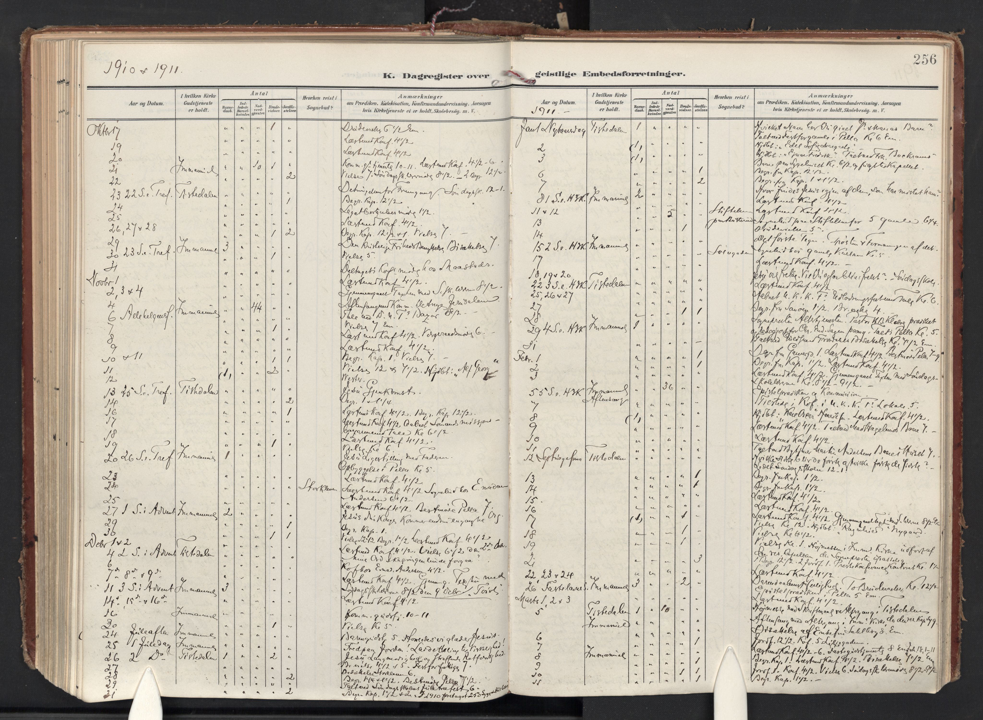 Halden prestekontor Kirkebøker, AV/SAO-A-10909/F/Fa/L0016: Parish register (official) no. I 16, 1907-1925, p. 256