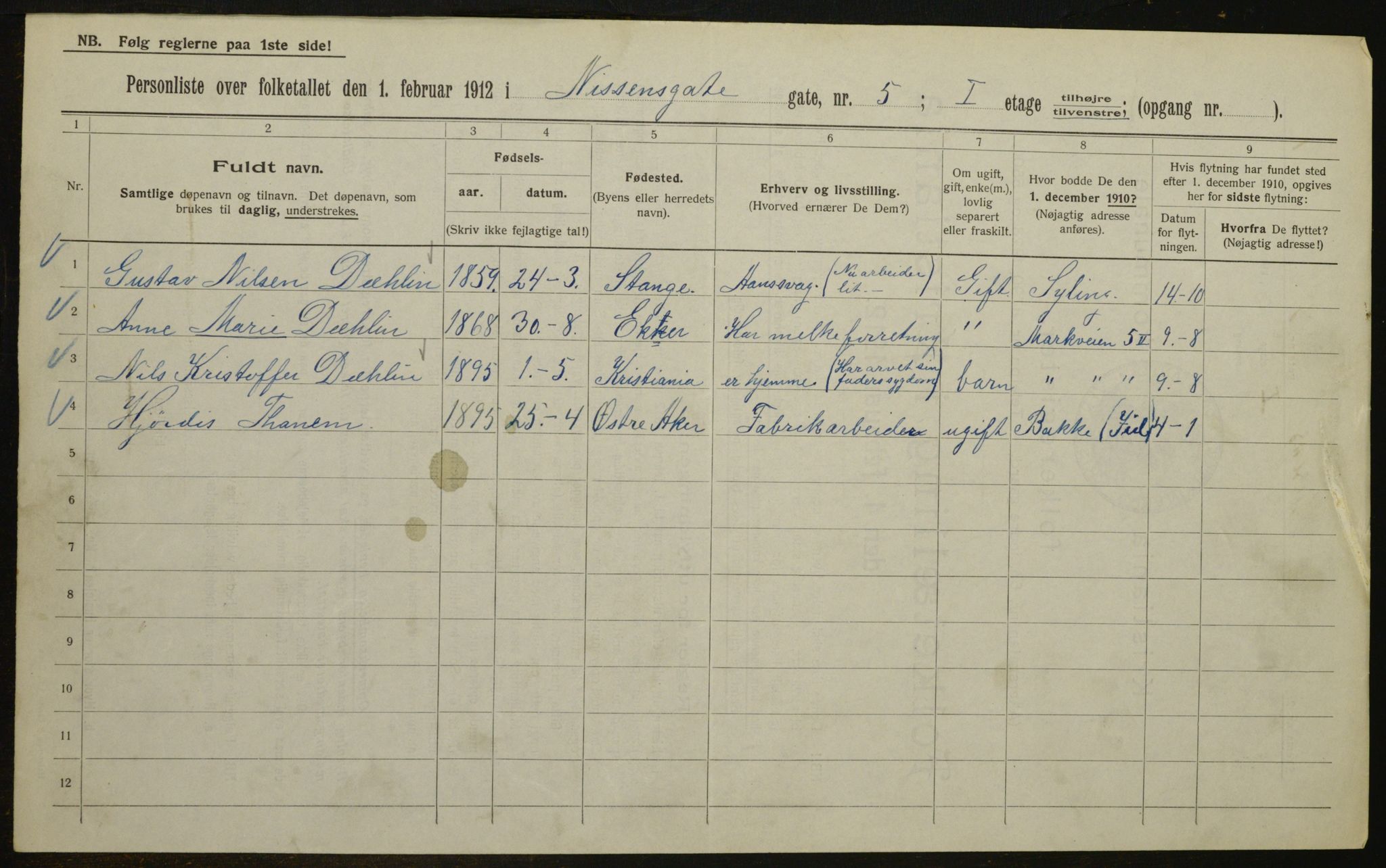 OBA, Municipal Census 1912 for Kristiania, 1912, p. 71781