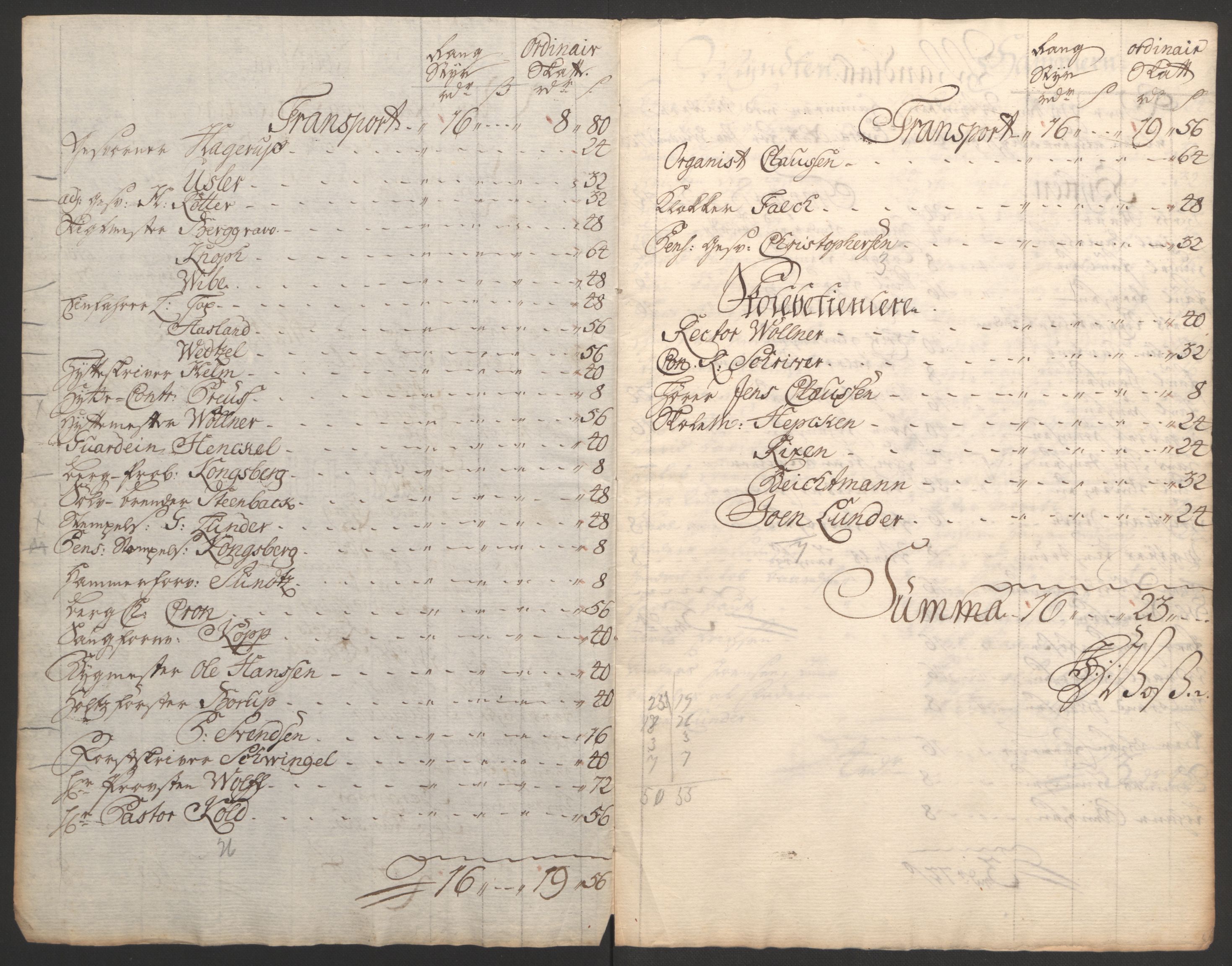 Rentekammeret inntil 1814, Reviderte regnskaper, Bergverksregnskaper, RA/EA-3222/R/Rc/Rca/L0843: Ekstraskatt, 1762-1765, p. 861