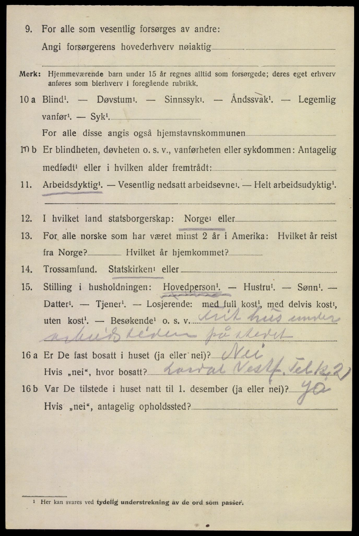 SAKO, 1920 census for Lardal, 1920, p. 5852