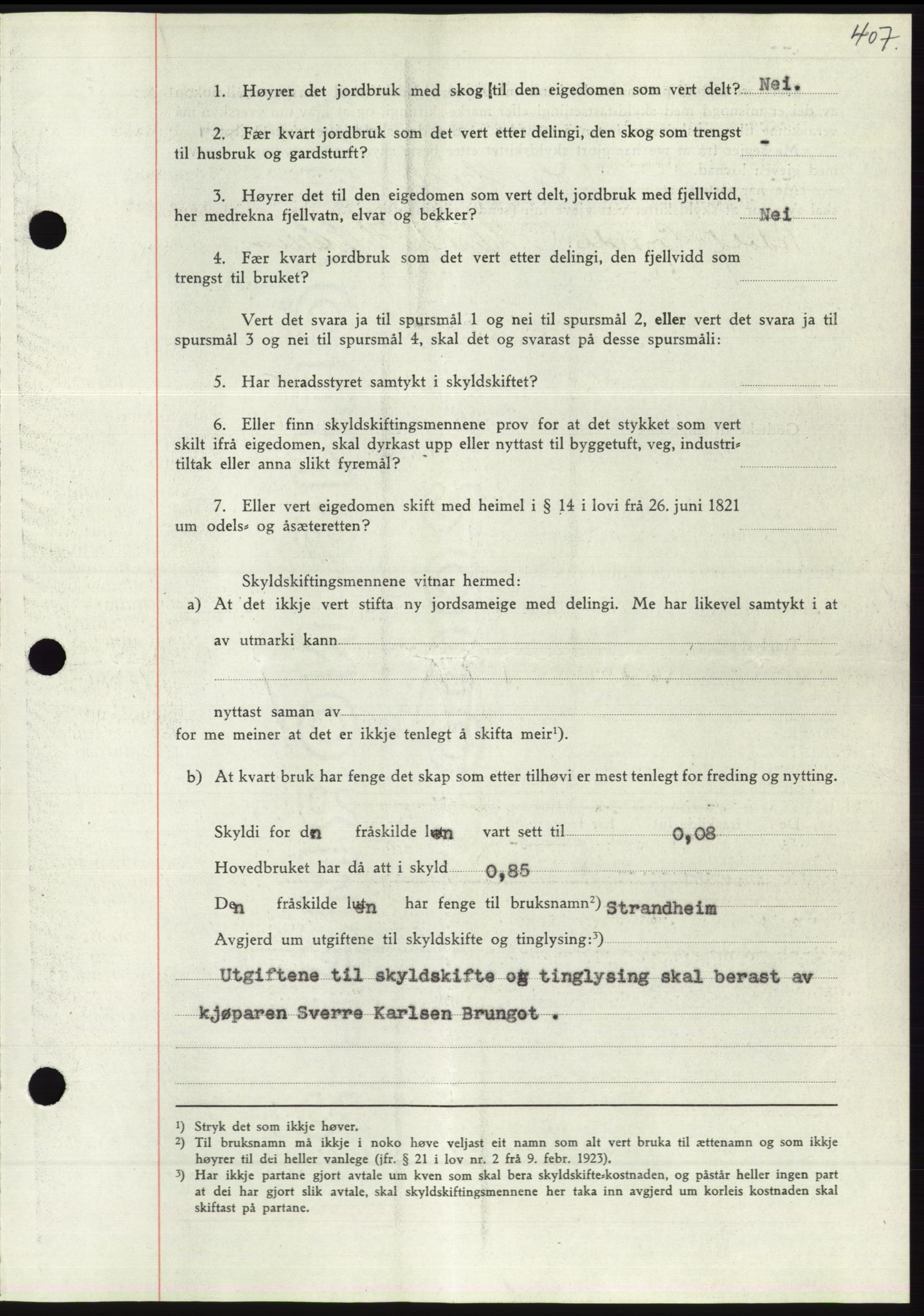 Søre Sunnmøre sorenskriveri, AV/SAT-A-4122/1/2/2C/L0071: Mortgage book no. 65, 1941-1941, Diary no: : 869/1941