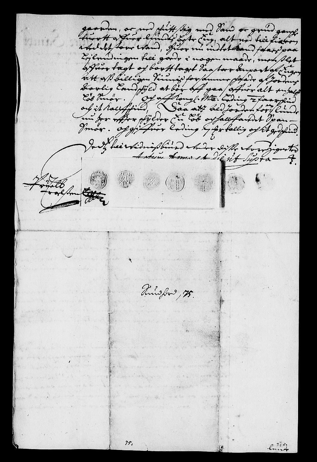 Rentekammeret inntil 1814, Reviderte regnskaper, Stiftamtstueregnskaper, Bergen stiftamt, AV/RA-EA-6043/R/Rc/L0040: Bergen stiftamt, 1675