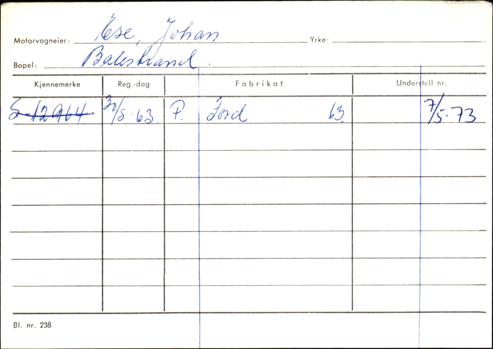 Statens vegvesen, Sogn og Fjordane vegkontor, AV/SAB-A-5301/4/F/L0132: Eigarregister Askvoll A-Å. Balestrand A-Å, 1945-1975, p. 1680