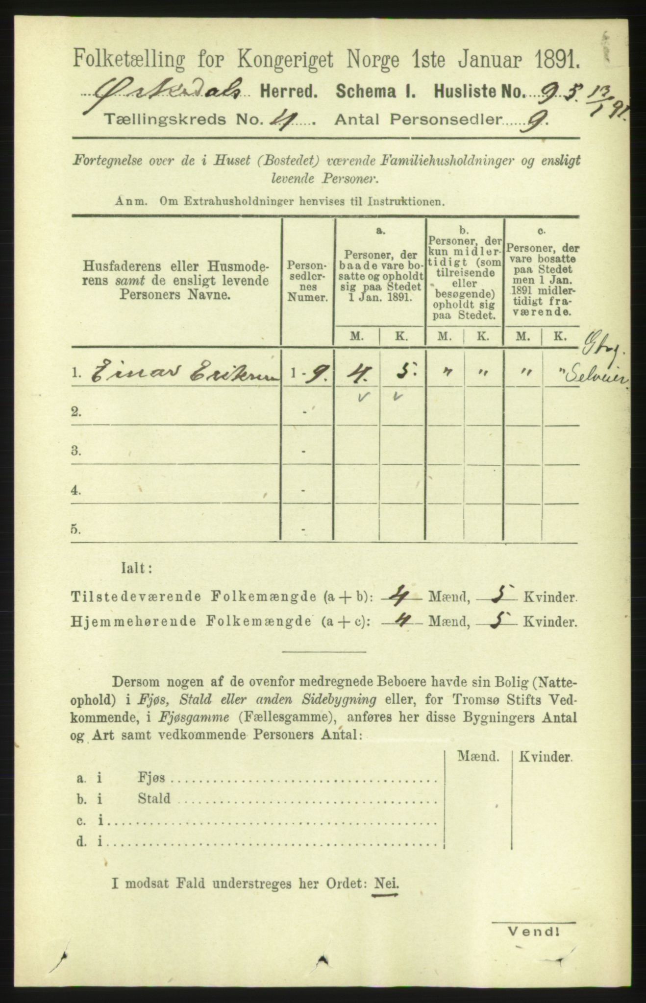 RA, 1891 census for 1638 Orkdal, 1891, p. 1878